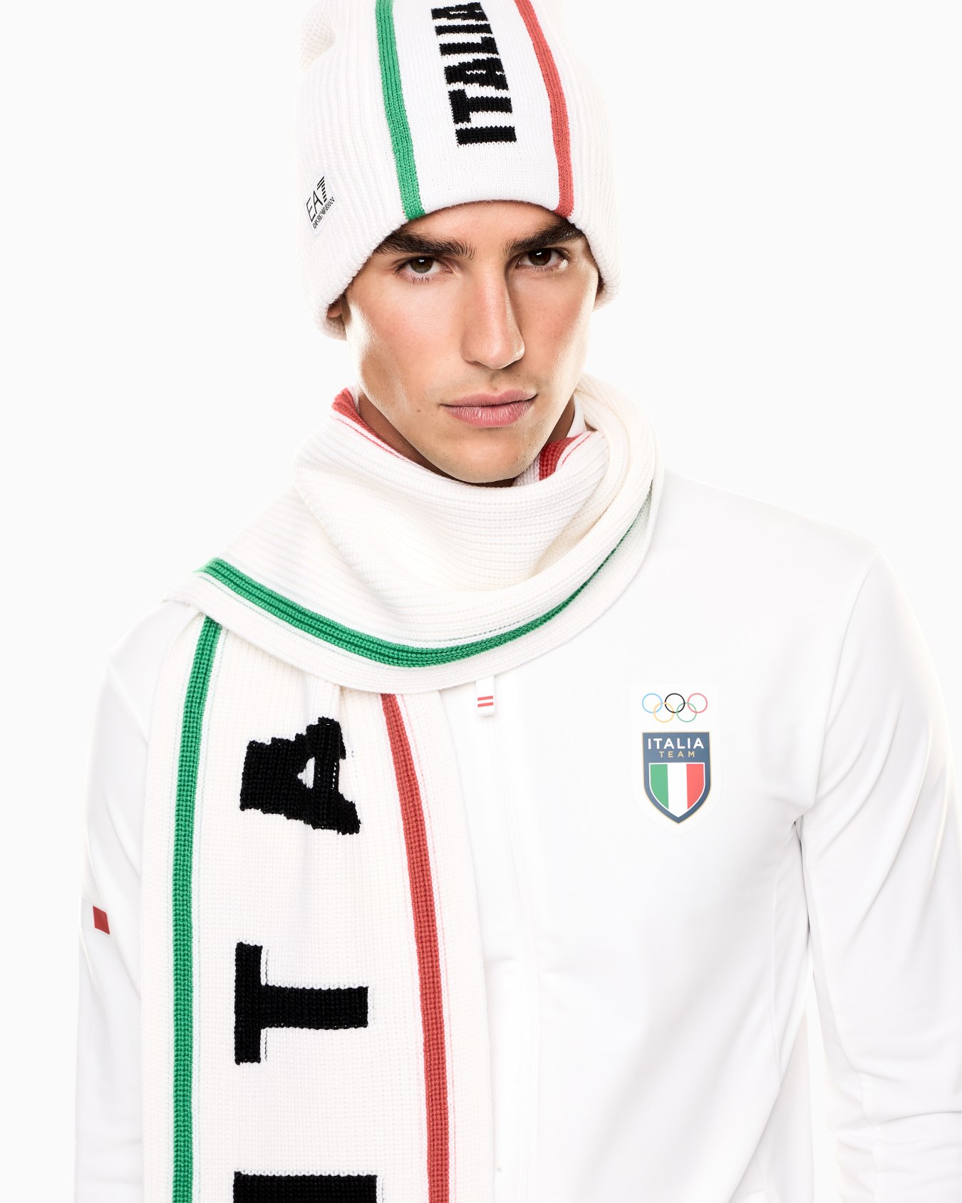 Italia Team Sciarpa in misto lana Slide 2