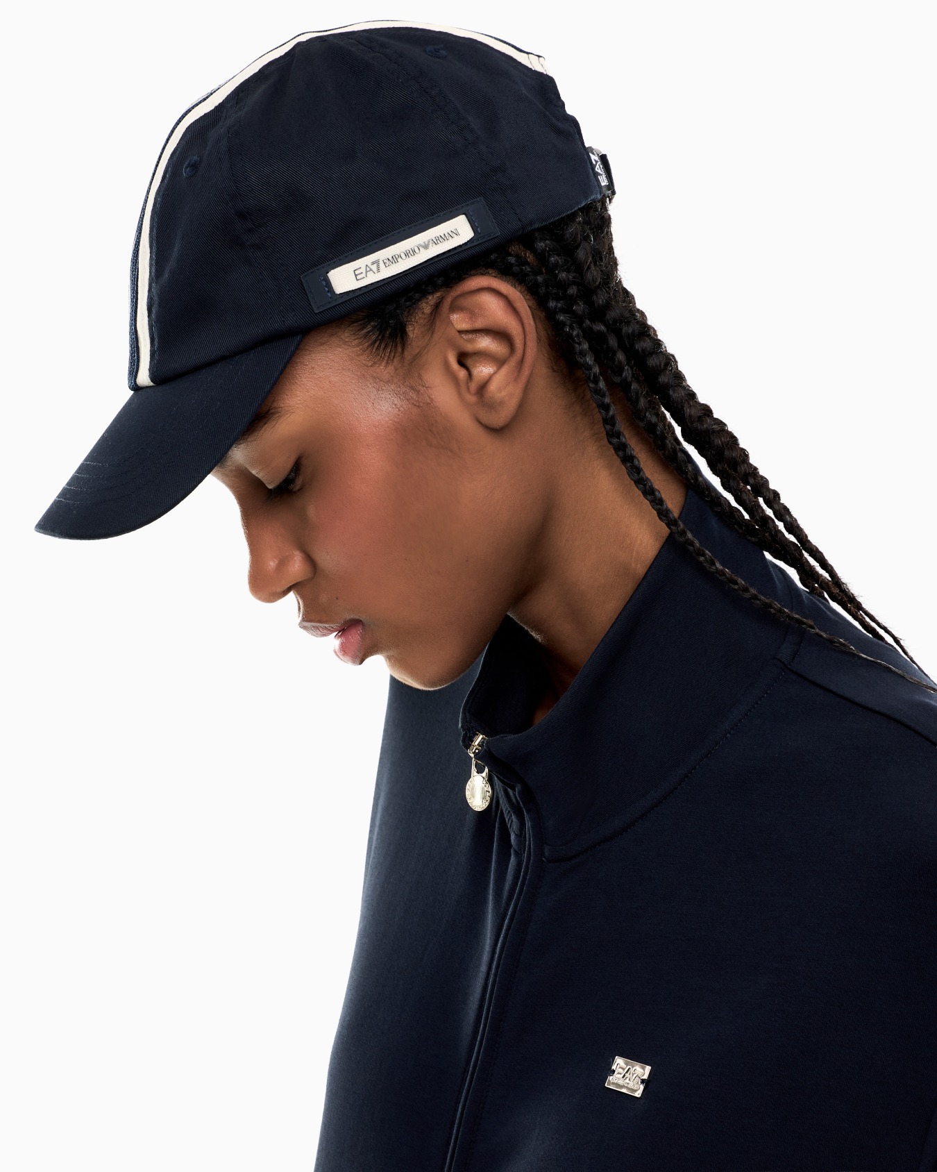 Cappellino da baseball con dettaglio logo tape Slide 3