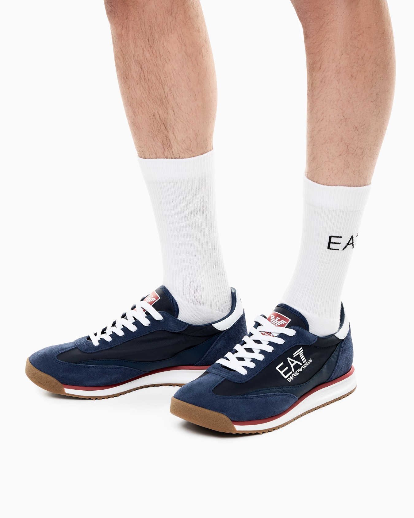 Sneaker Eclipse in pelle con inserti in suede Slide 6