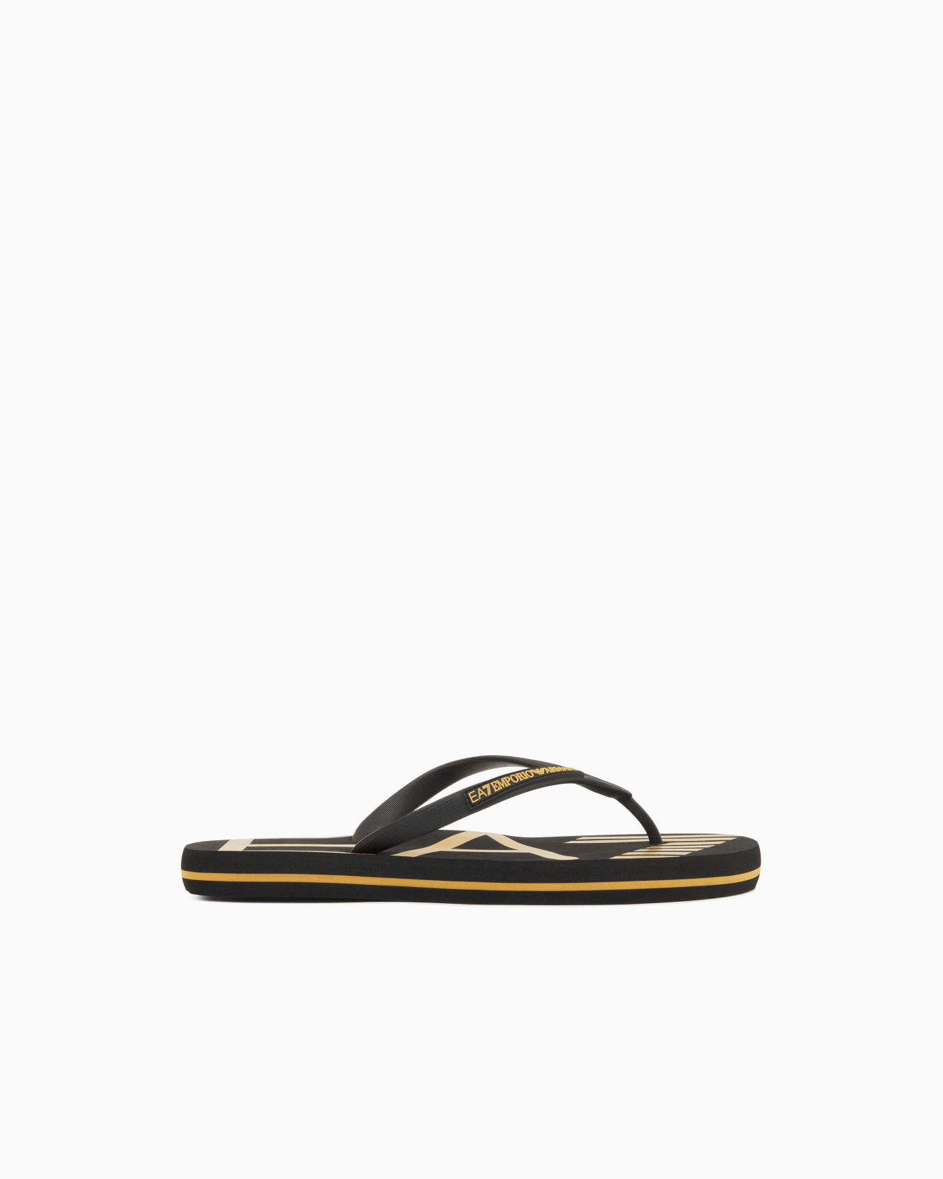 Rubber flip-flops with logo Slide 0