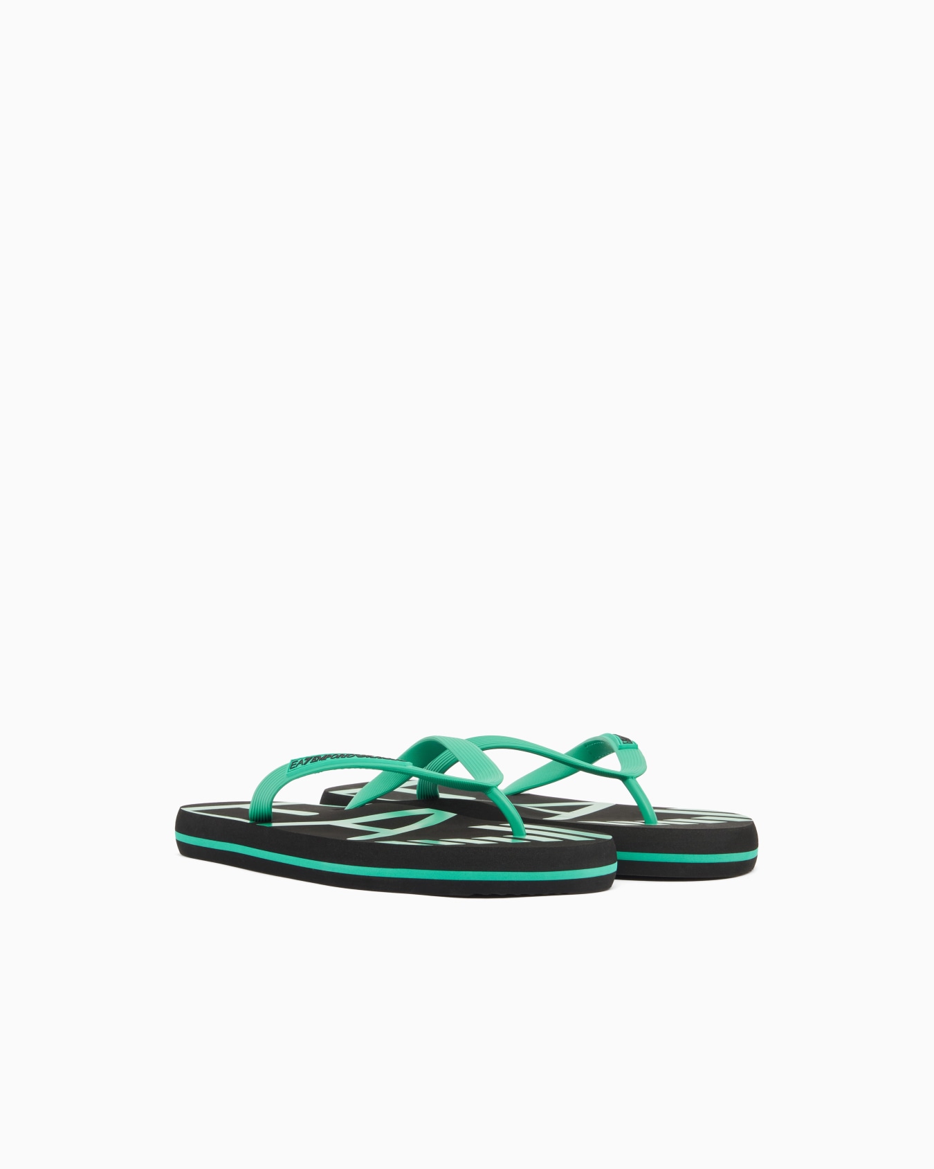 Rubber flip-flops with logo Slide 1