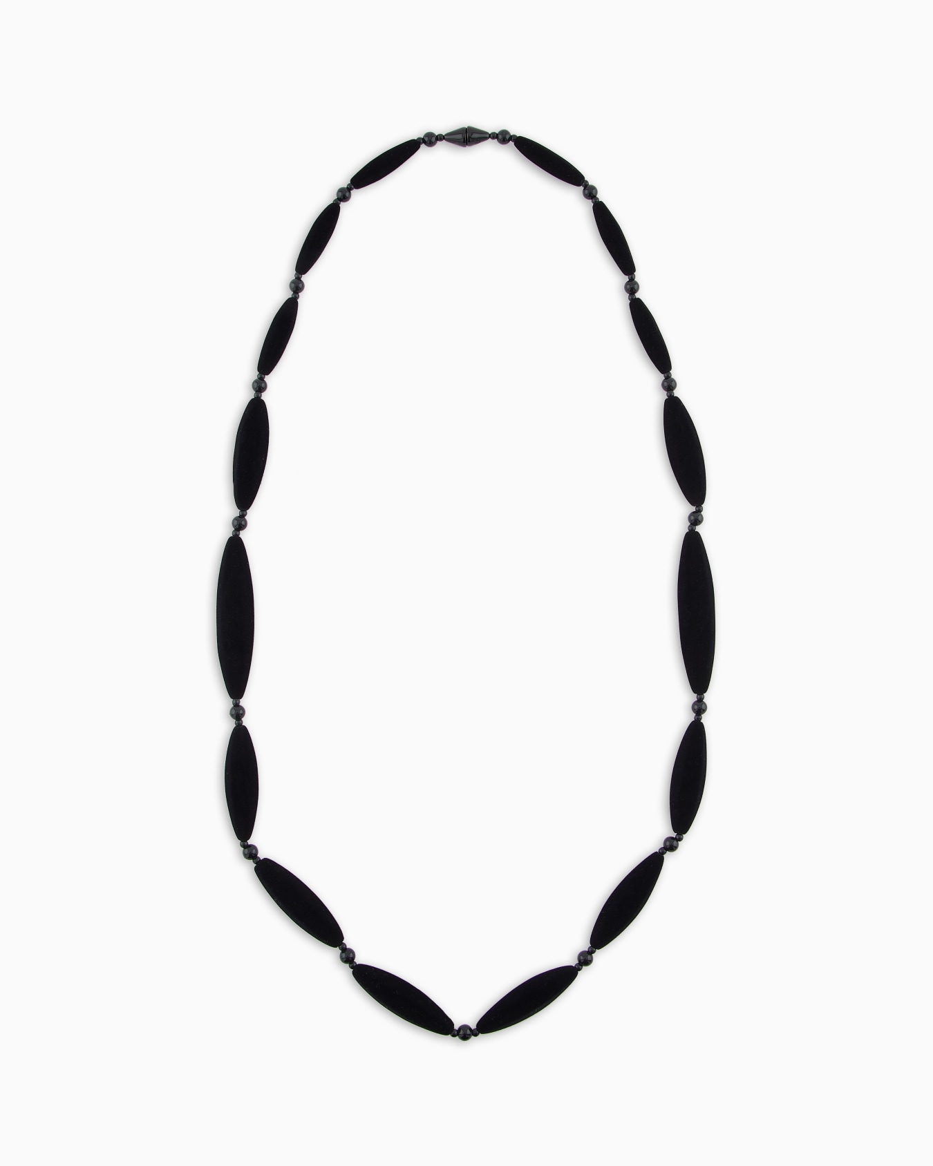 Collar largo con elementos flocados Diapositiva 0