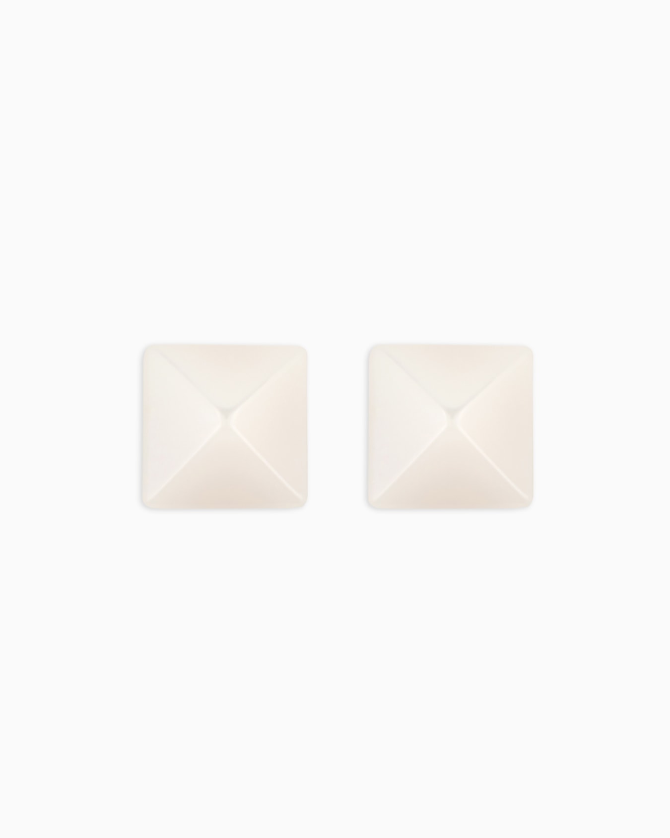 Oversize square faceted earrings Slide 0