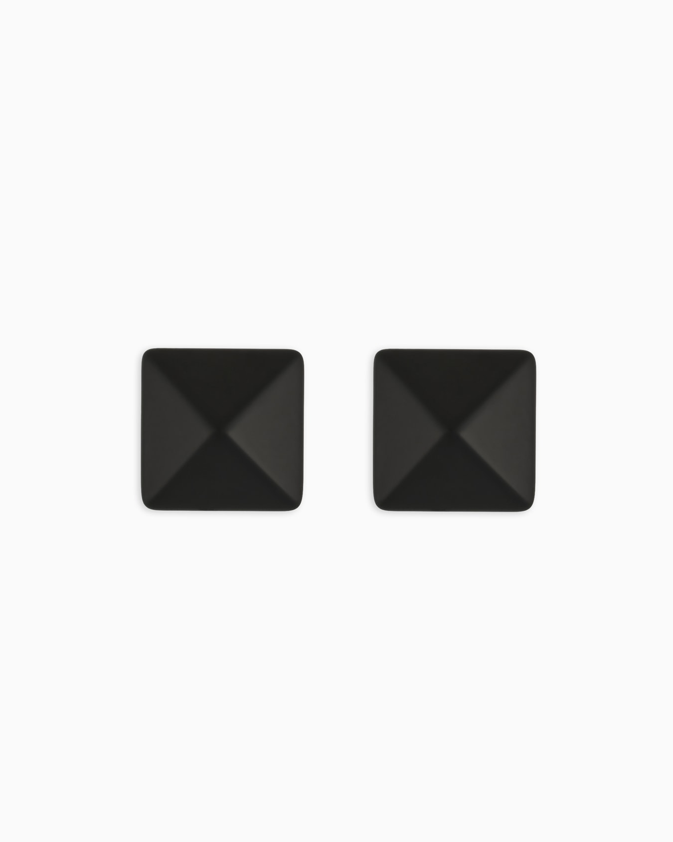 Oversize square faceted earrings Slide 0