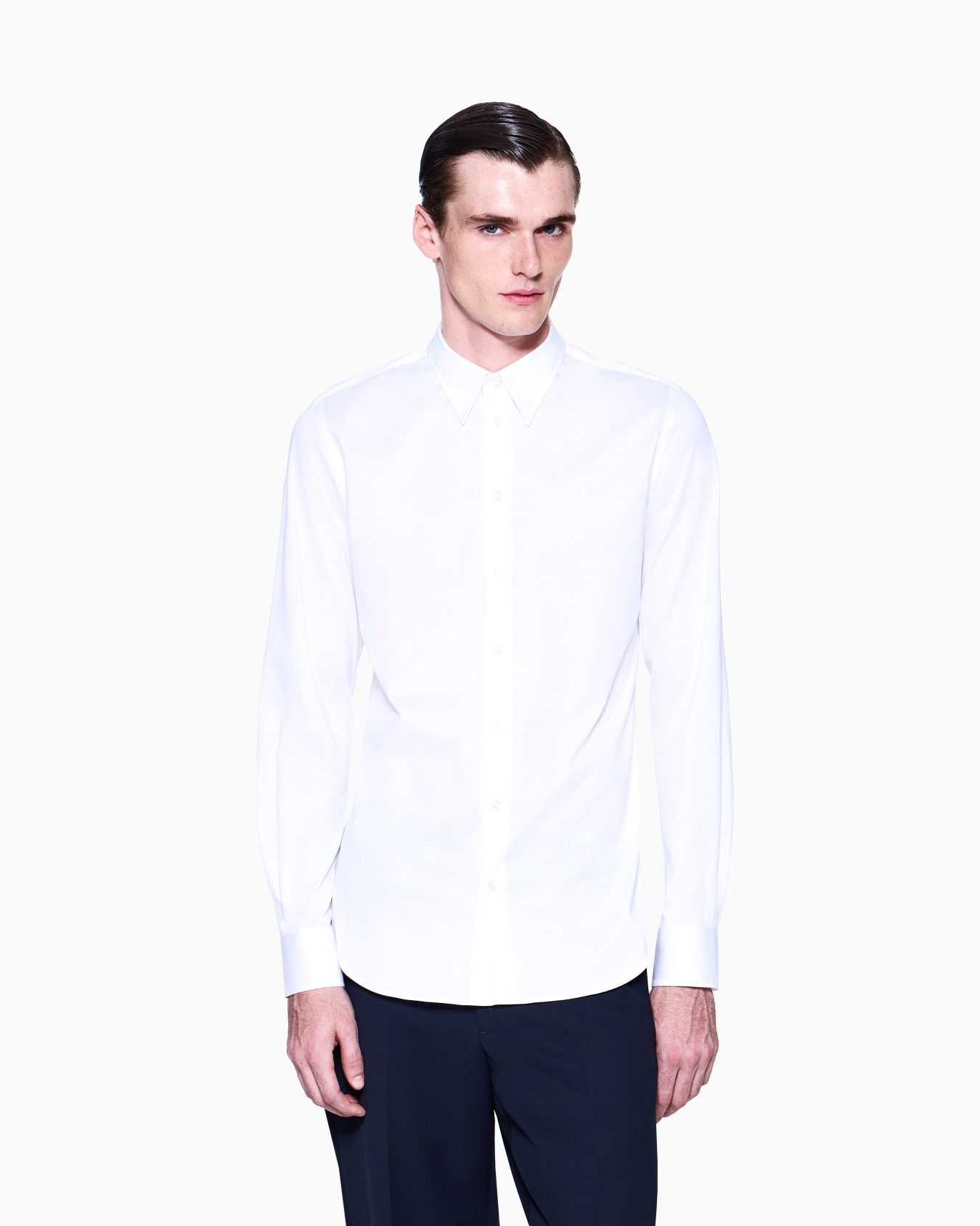 Icon slim-fit, cotton jersey shirt Slide 2