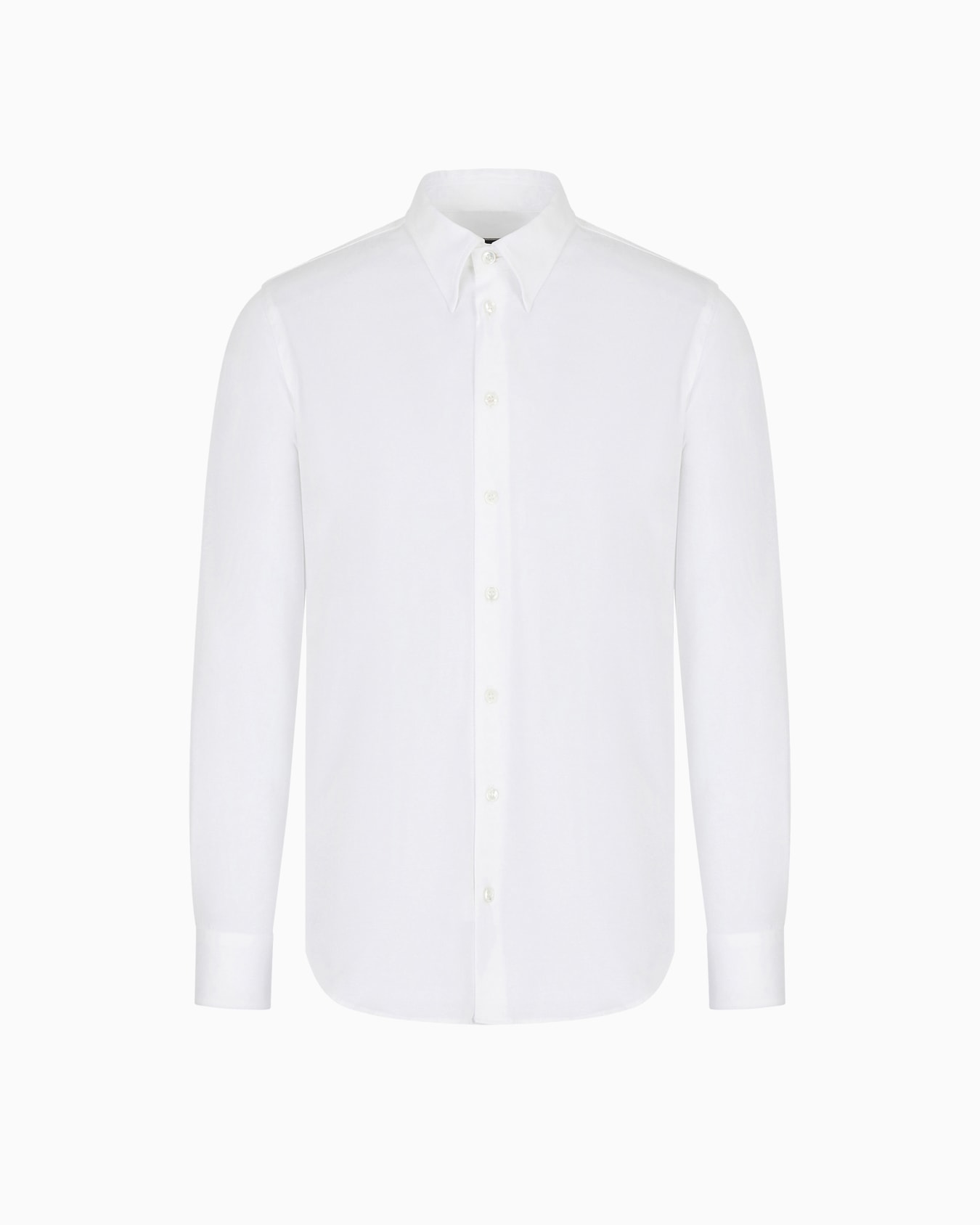 Camisa slim fit Icon de punto de algodón Diapositiva 0