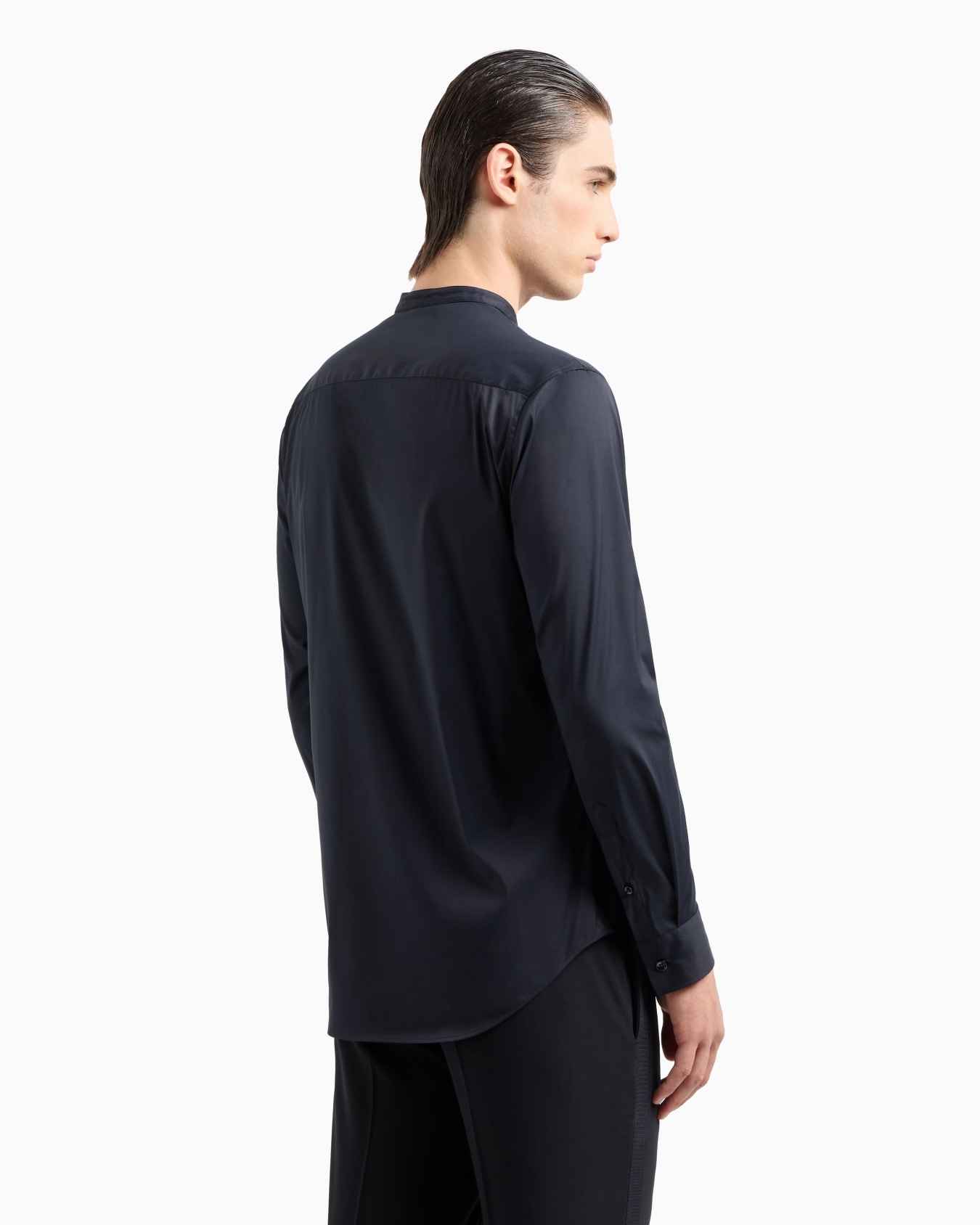 Plain-knit stretch cotton Icon shirt Slide 2