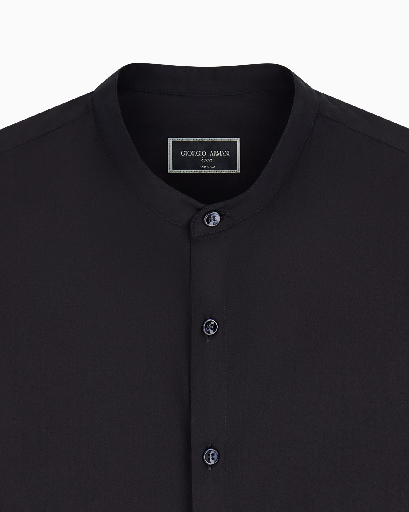 Plain-knit stretch cotton Icon shirt Slide 4