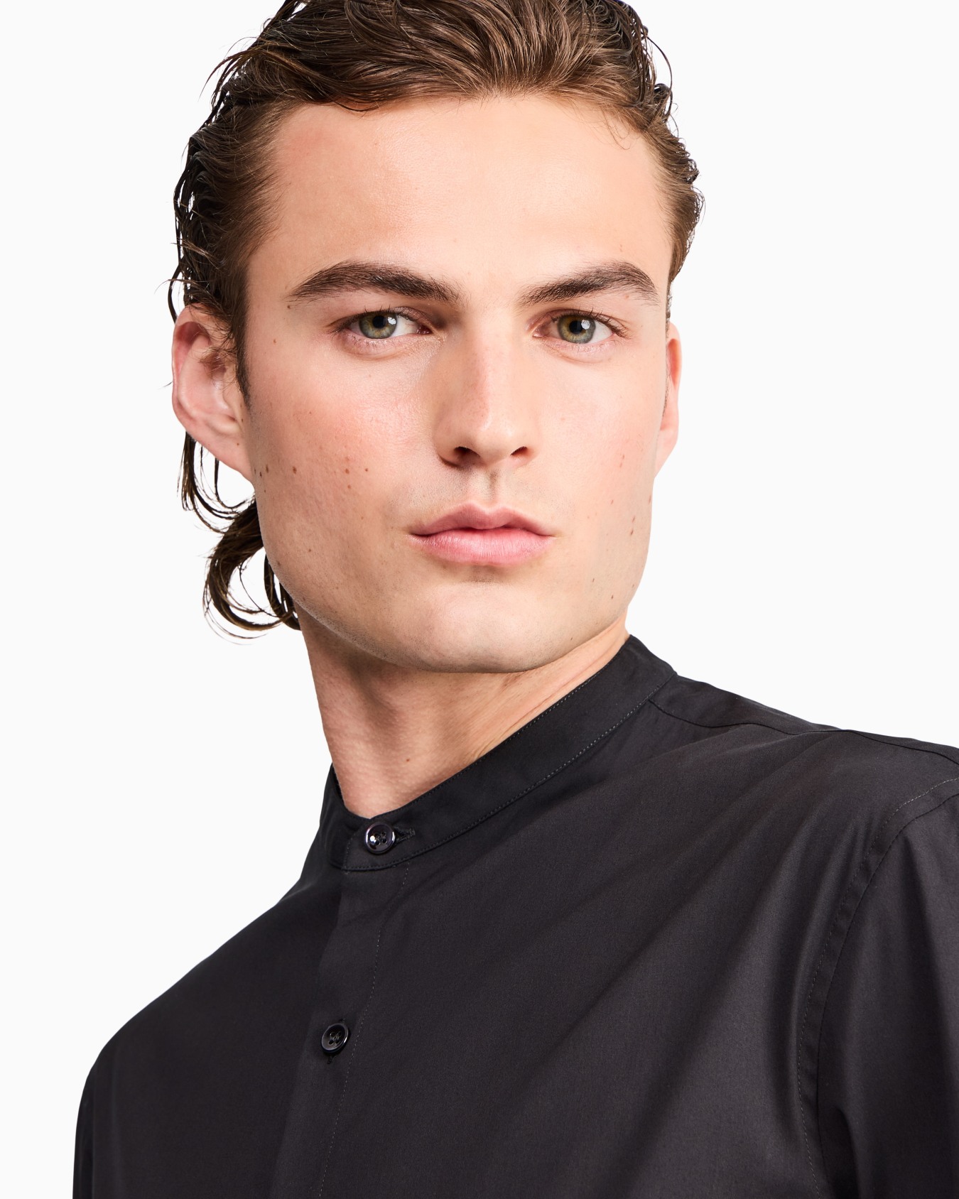 Camisa de algodón icon con cuello mao Icon Diapositiva 6