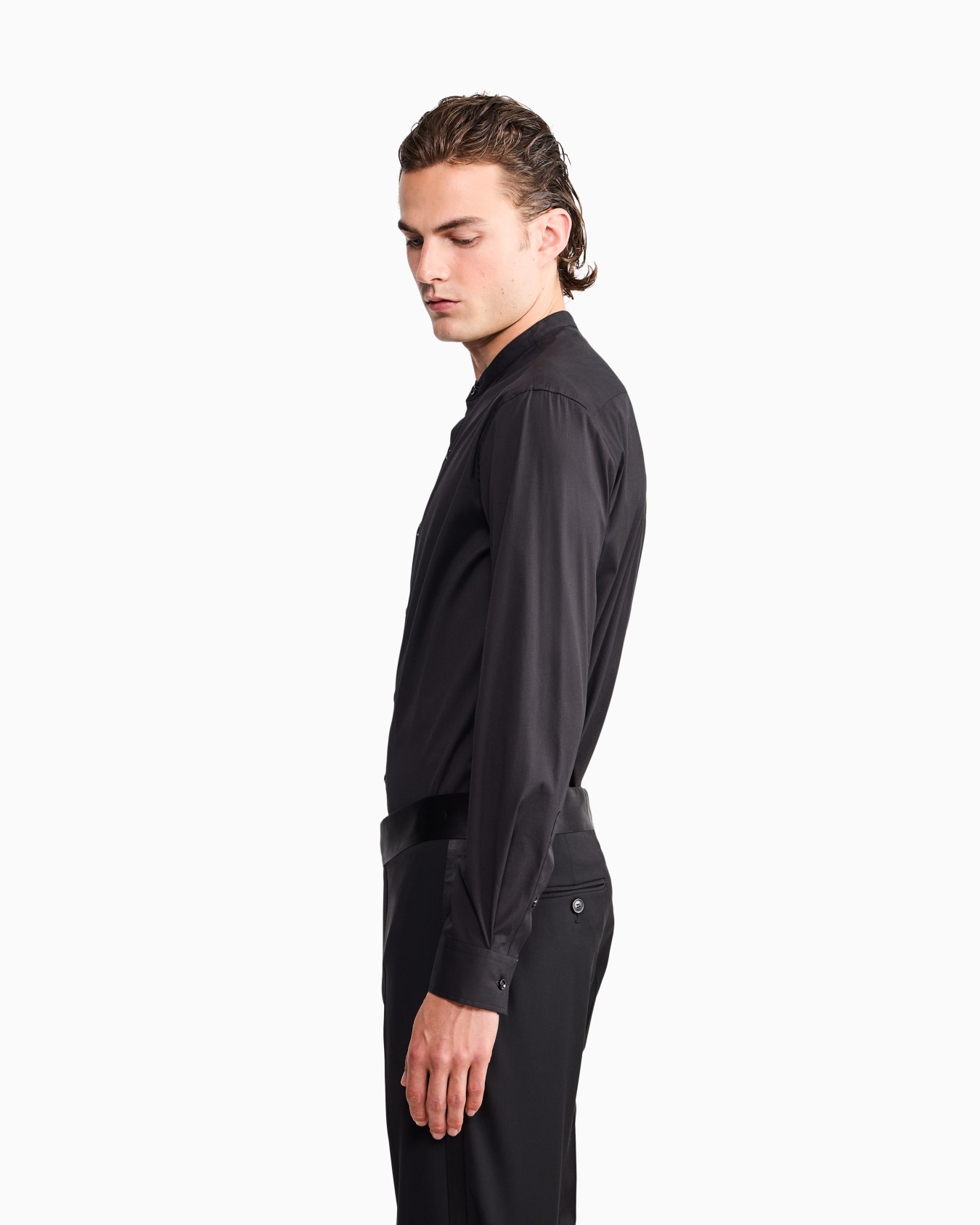 Camisa de algodón icon con cuello mao Icon Diapositiva 7