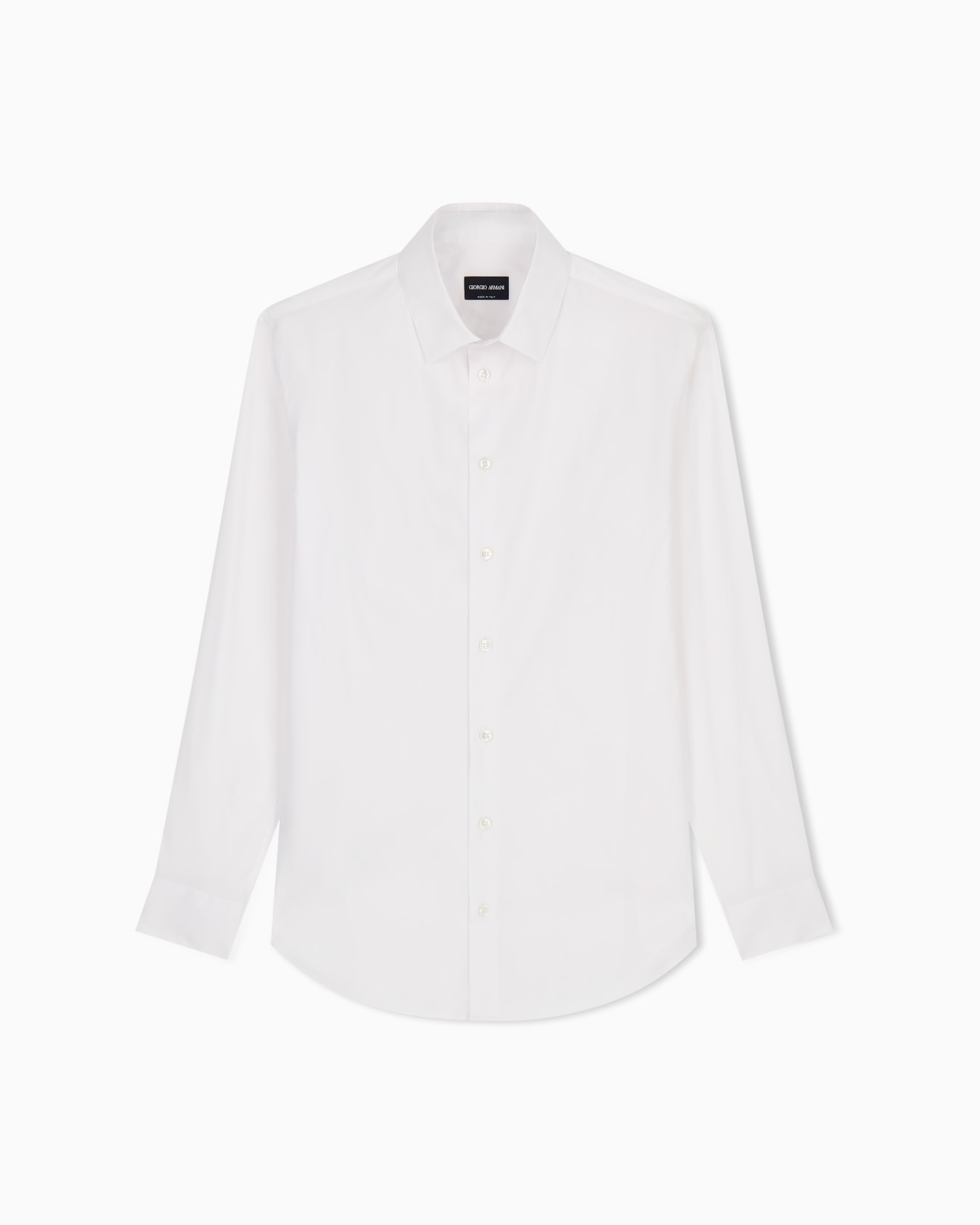 Chemise en tissu stretch avec col à baleines Diapositive 0