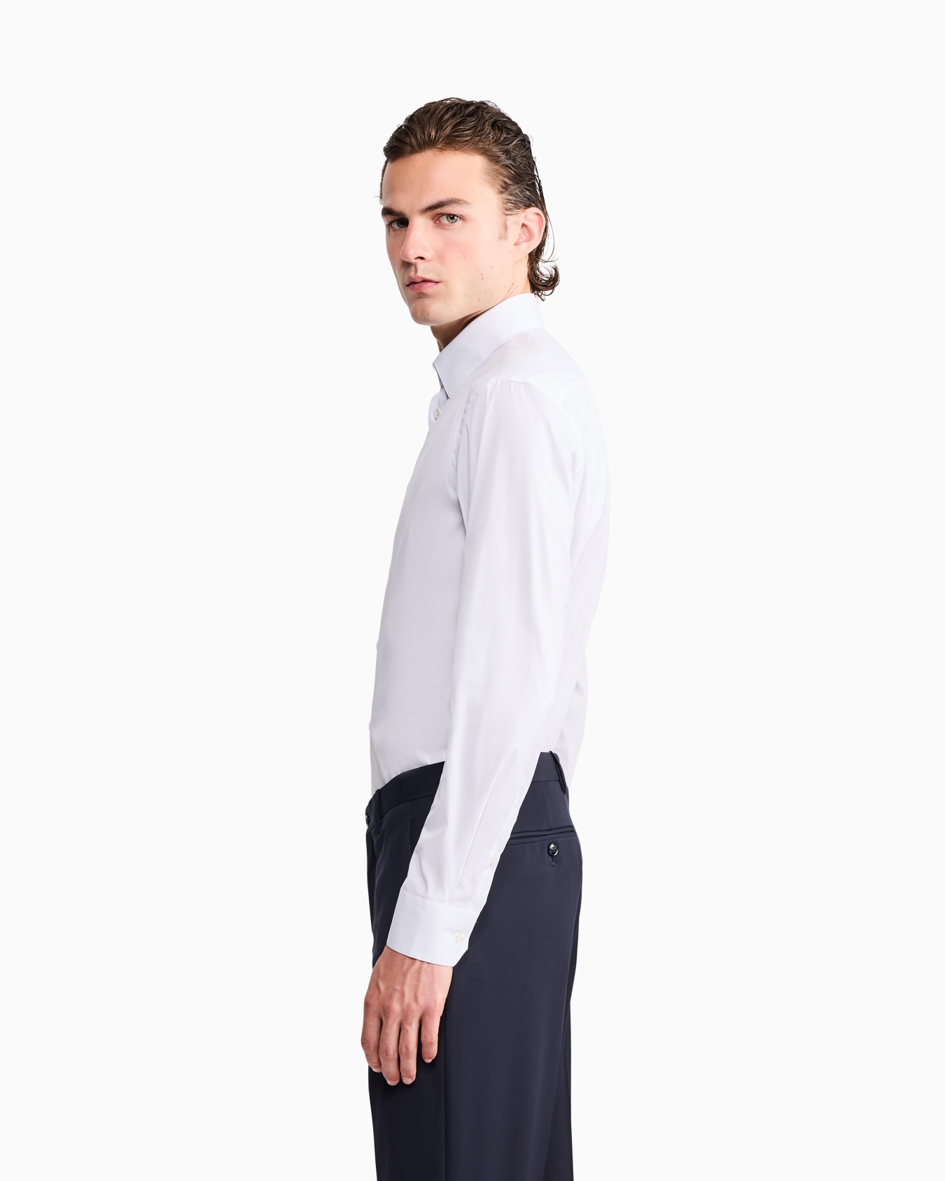Camisa tejido elástico de cuello con varillas Essential Diapositiva 7