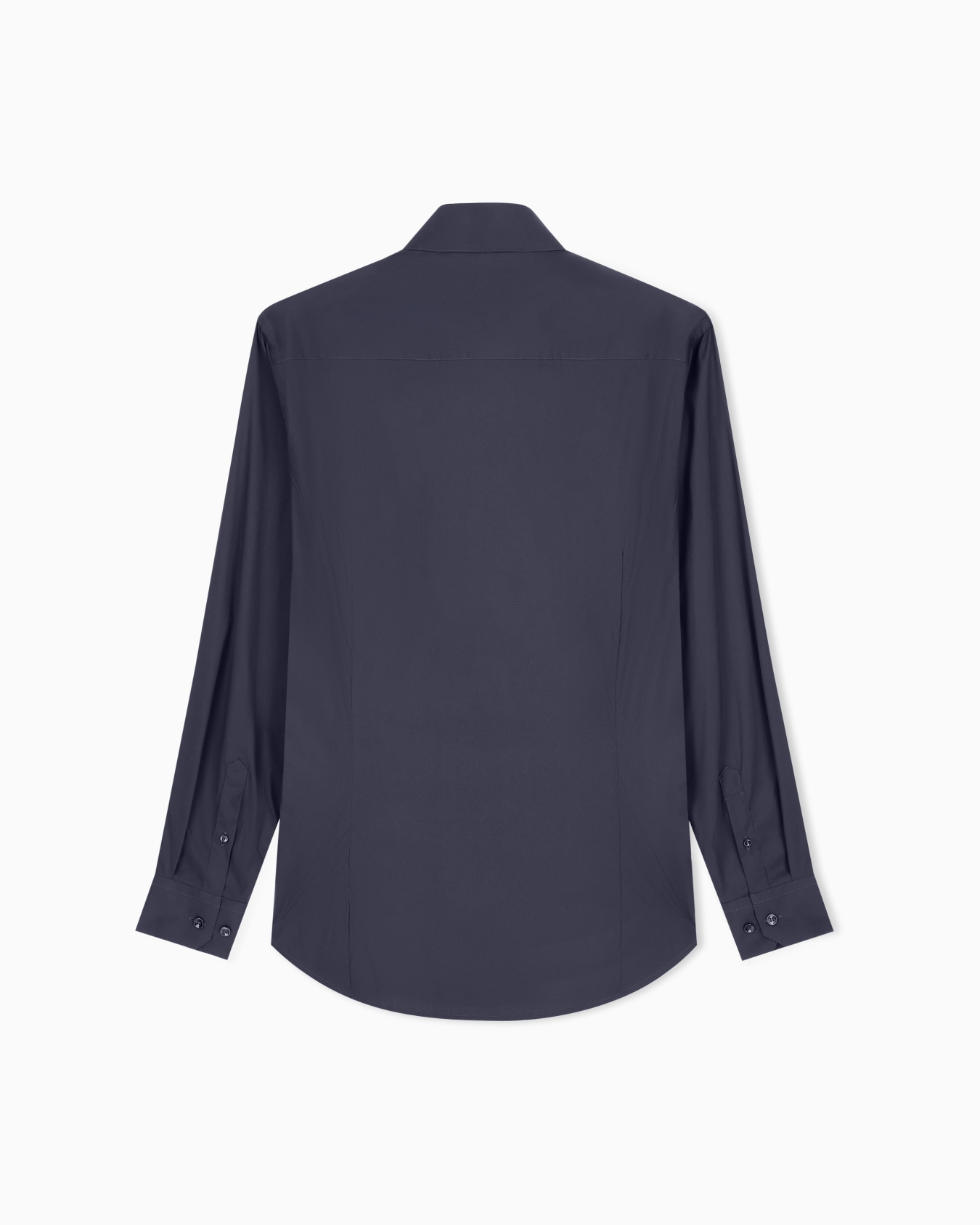 Stretch fabric shirt with collar stays Slide 2