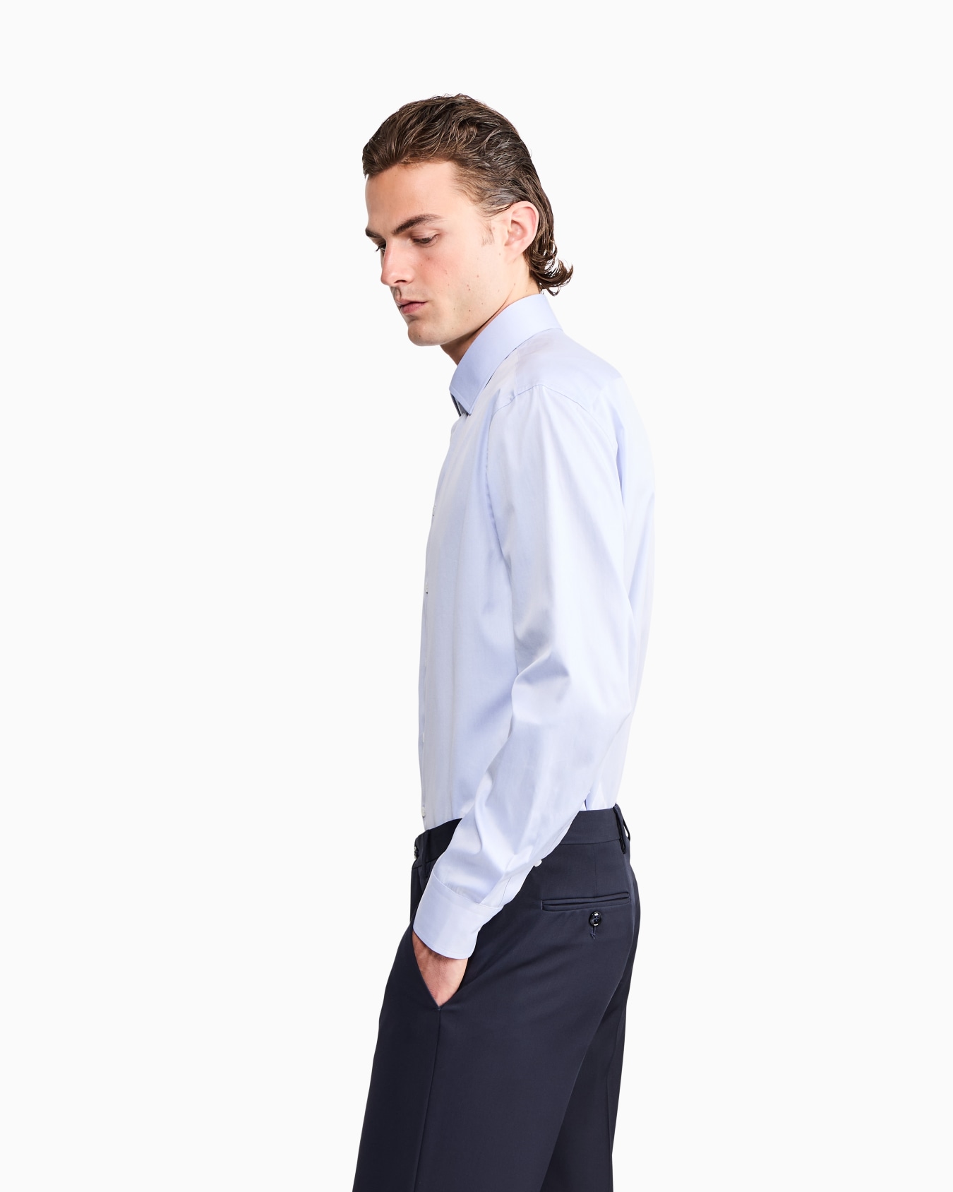 Chemise coupe classique en coton Diapositive 7