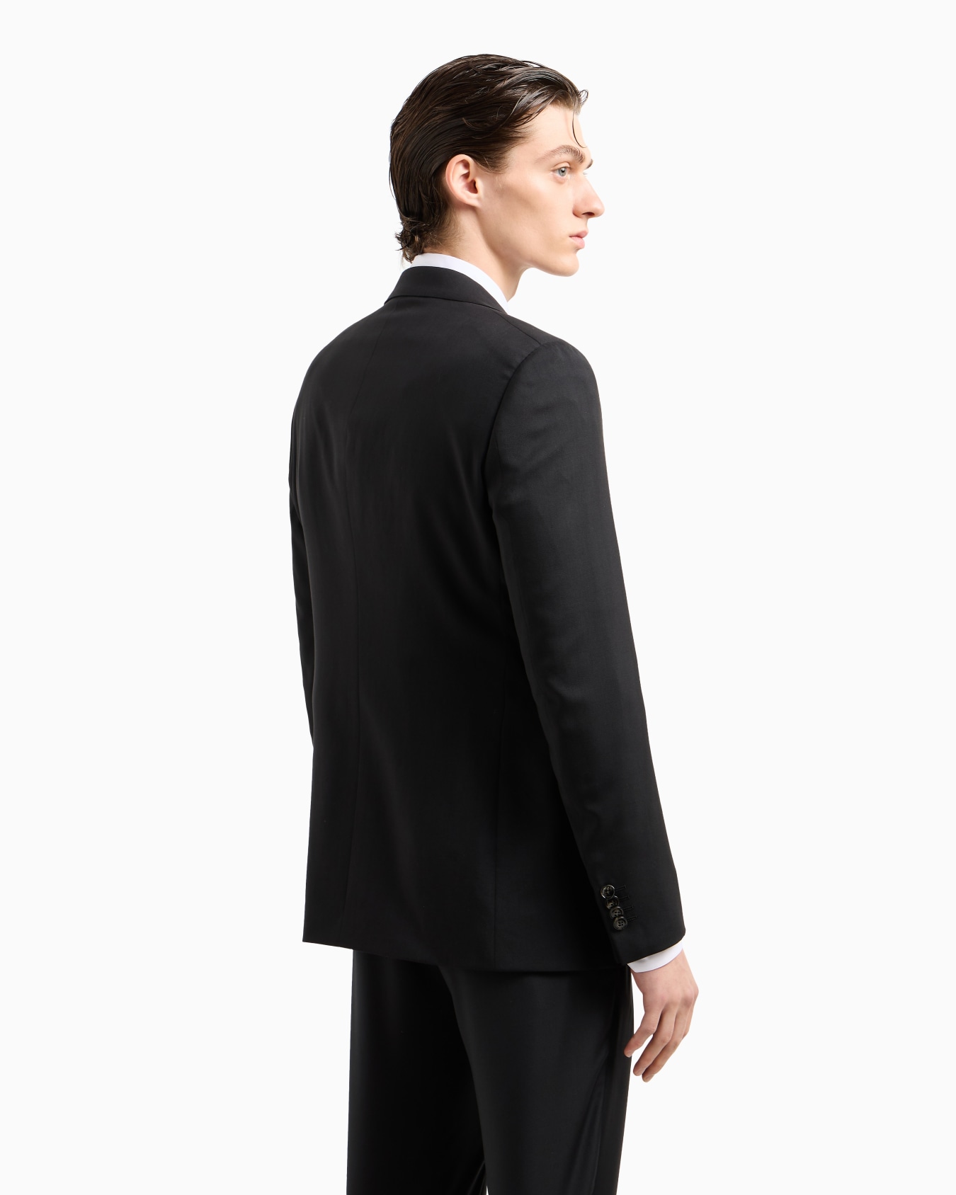 Chaqueta de abotonadura sencilla línea George de cachemir Diapositiva 2
