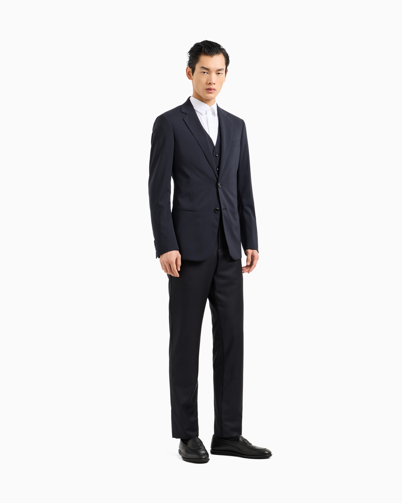 Pure virgin wool Soho line single-breasted jacket Slide 1