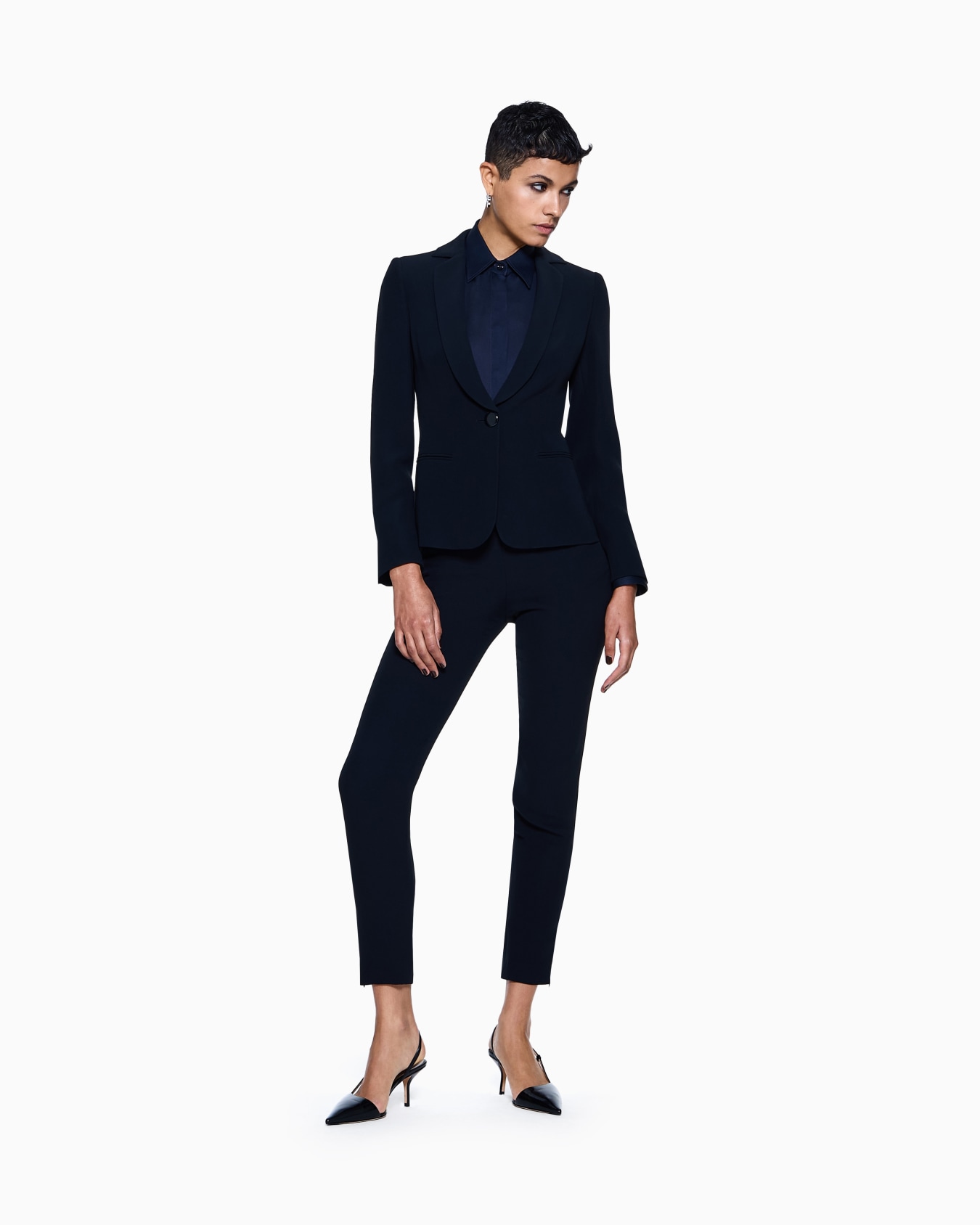 Bluse aus reinem Seidencharmeuse Folie 1