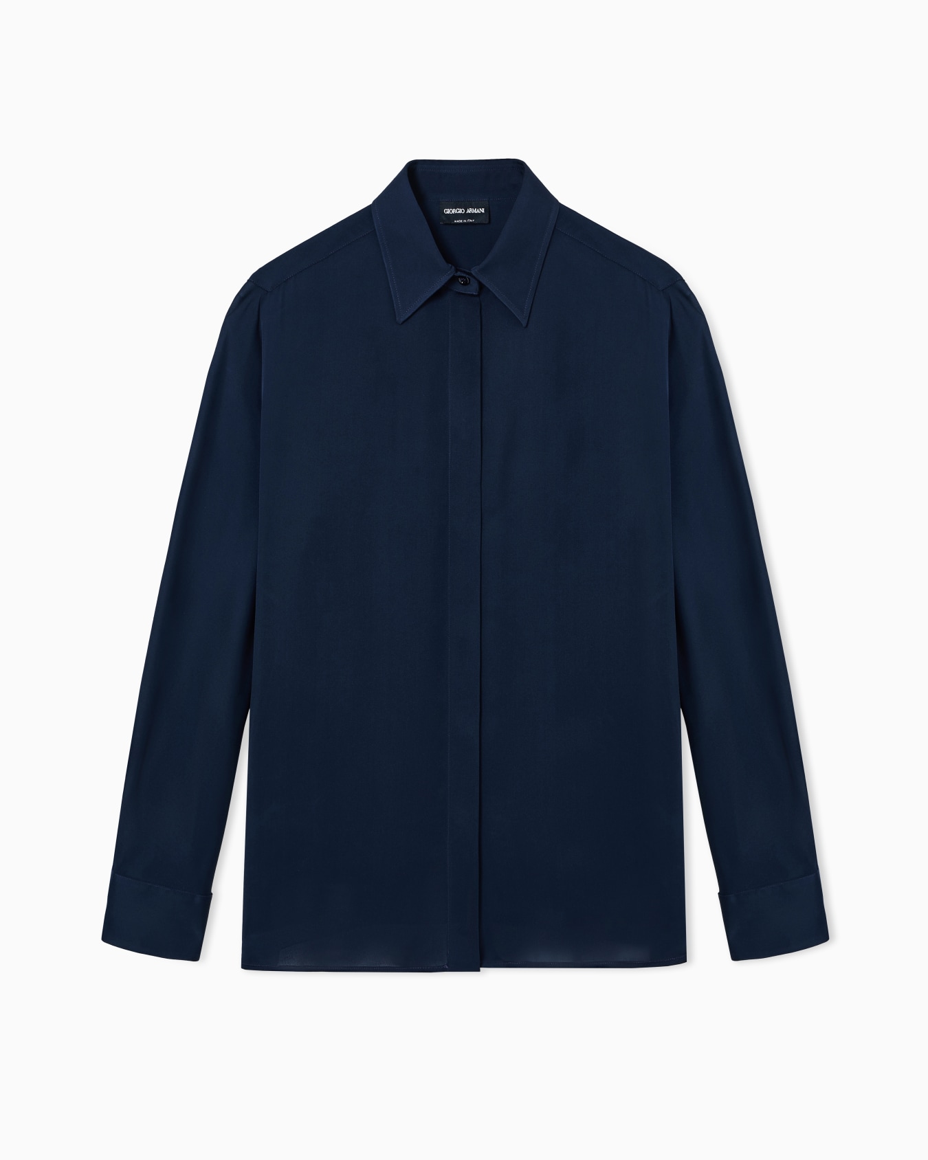 Bluse aus reinem Seidencharmeuse Folie 0