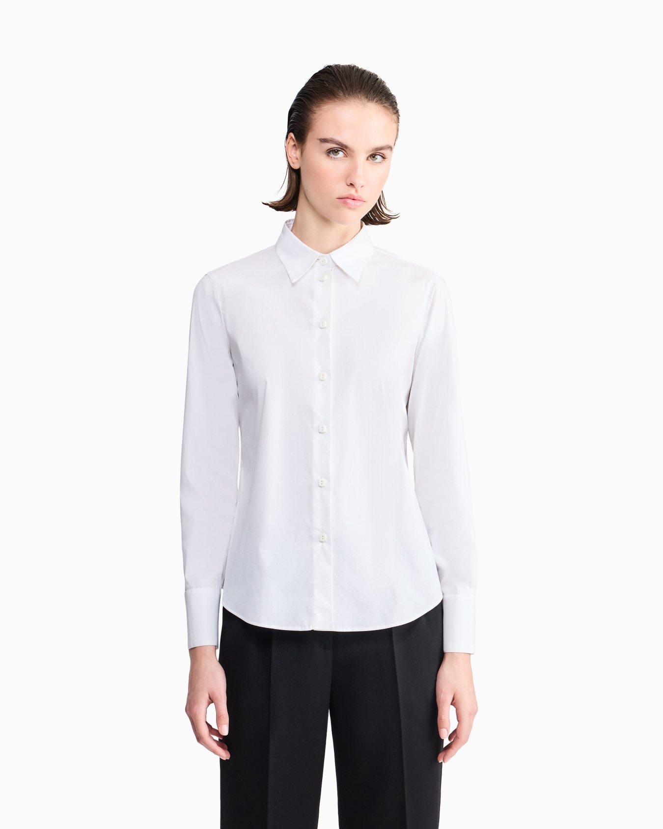 Stretch poplin shirt Slide 3
