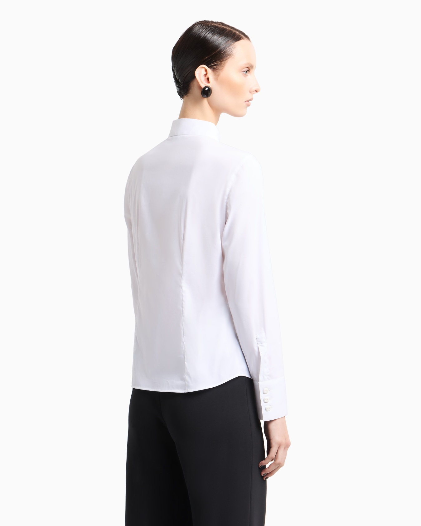 Stretch poplin shirt Diapositiva 2