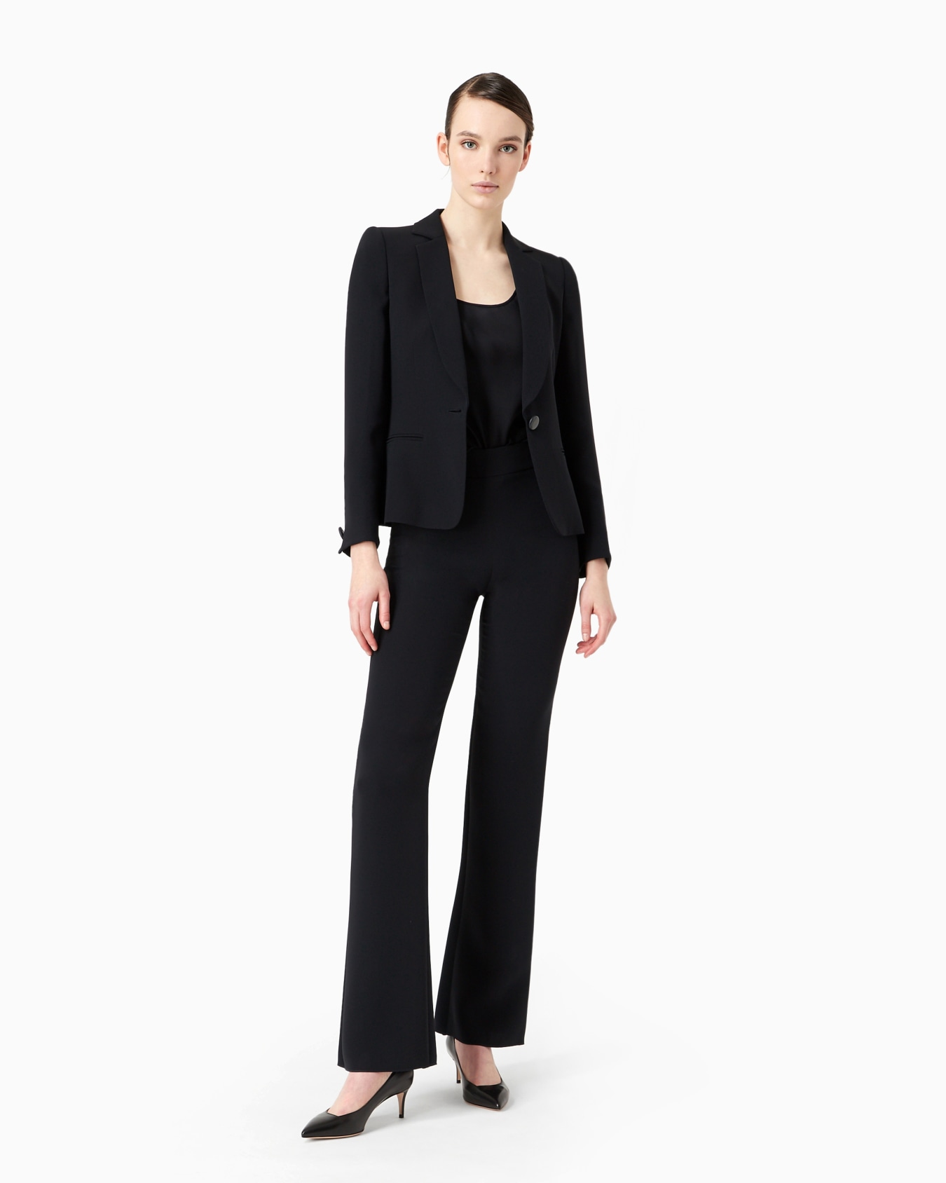Mulberry silk single-breasted jacket Slide 3