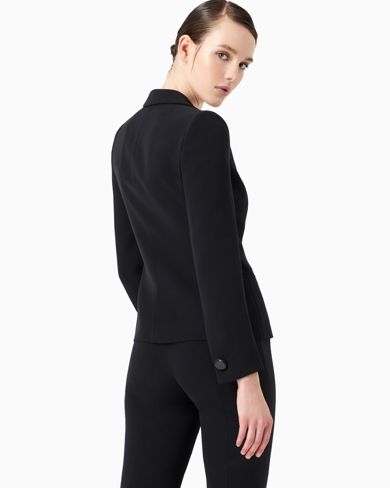Mulberry silk single-breasted jacket Slide 2