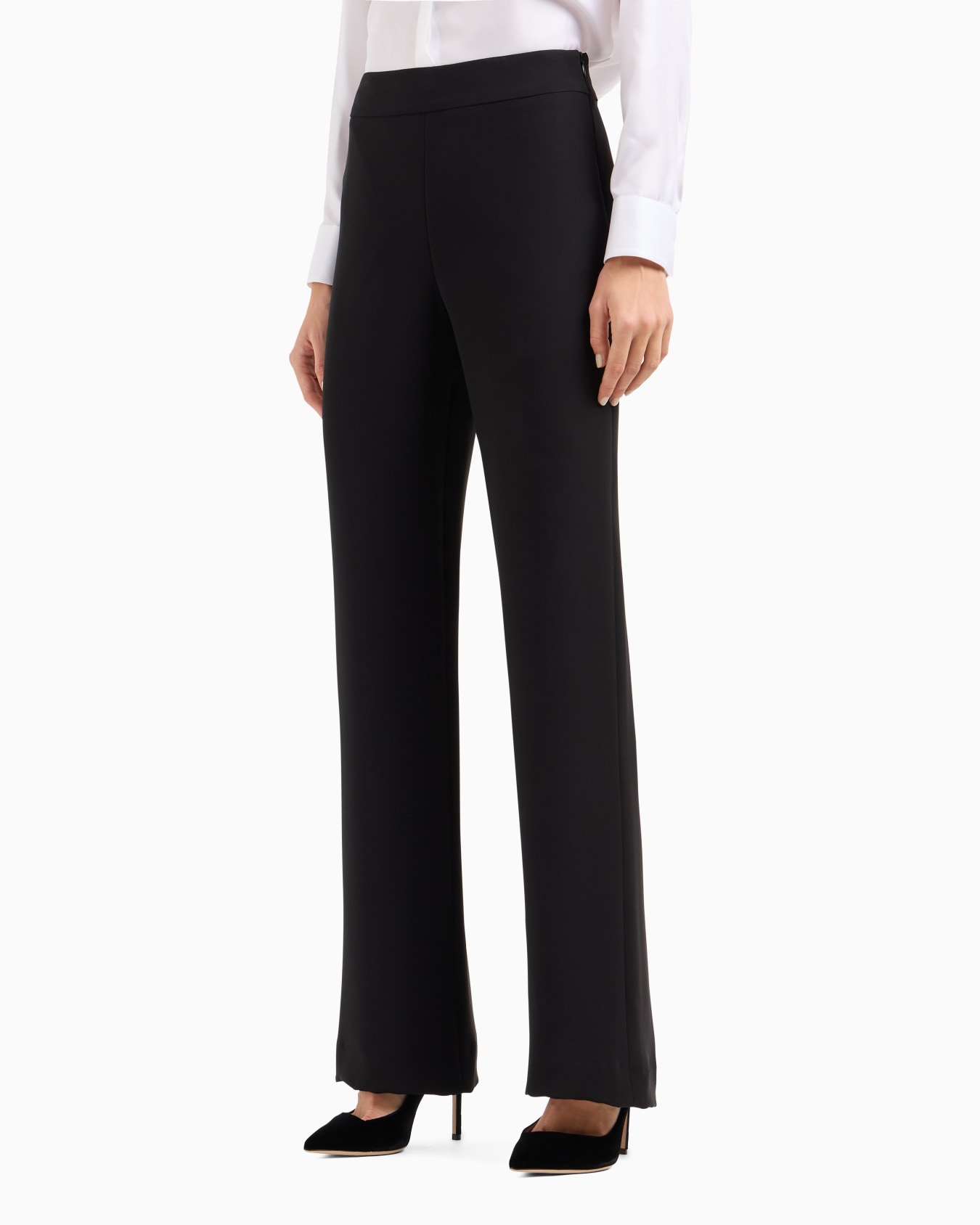 Wide-leg silk trousers Slide 3