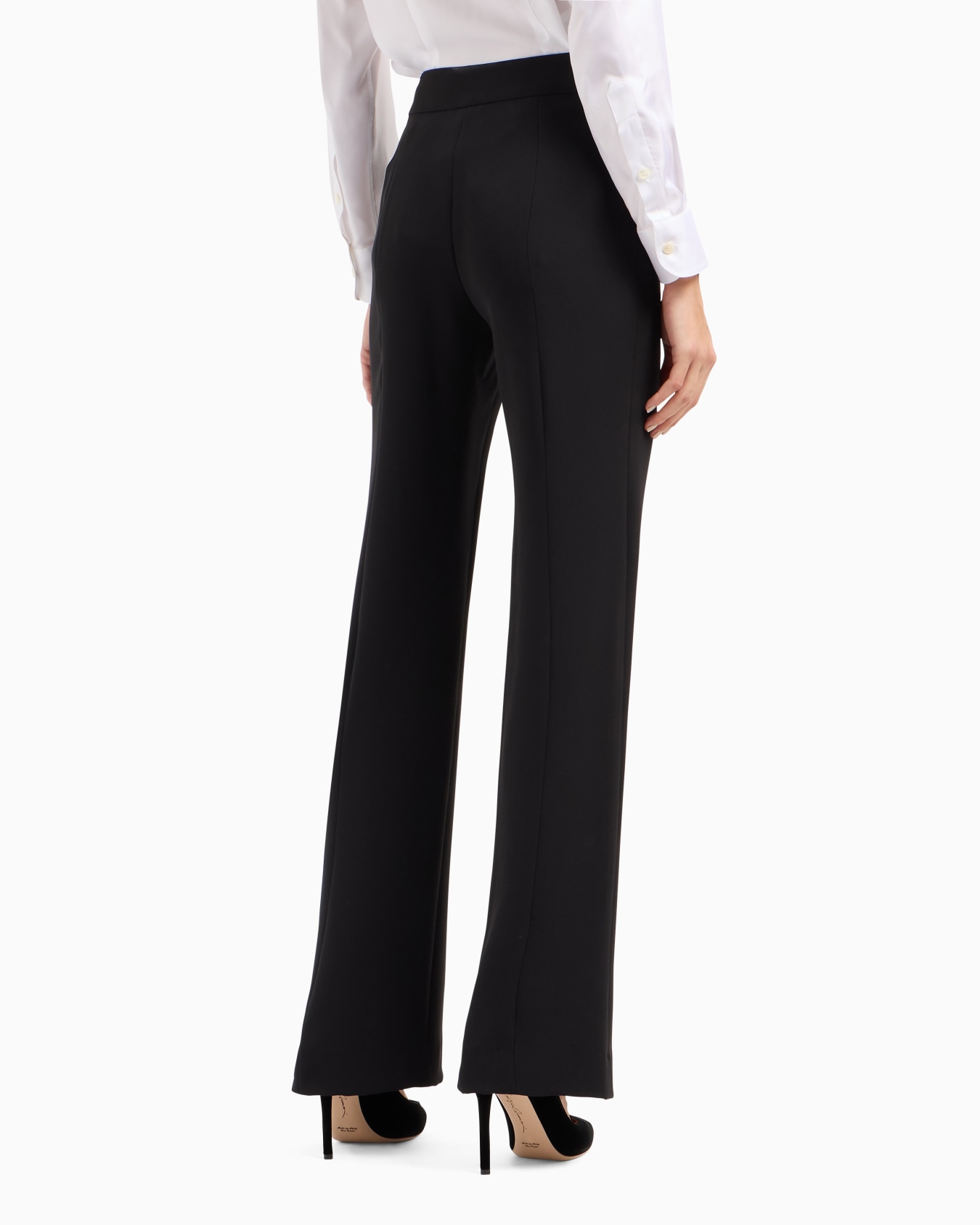 Wide-leg silk trousers Slide 2