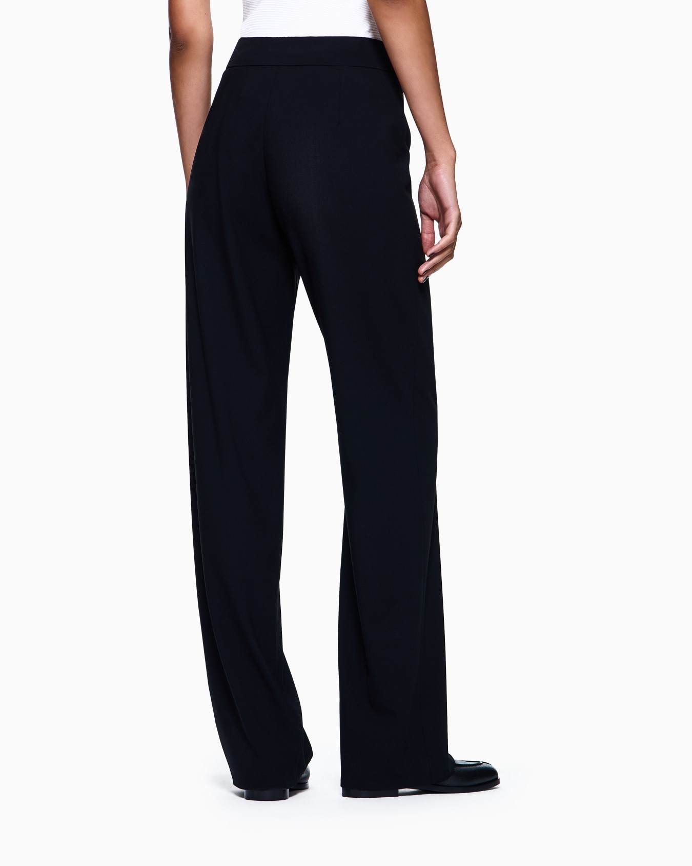 Pantalones de crepé de lana Diapositiva 2