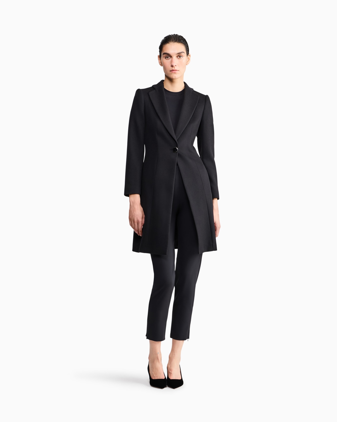 Pantalon en crêpe de laine Diapositive 1