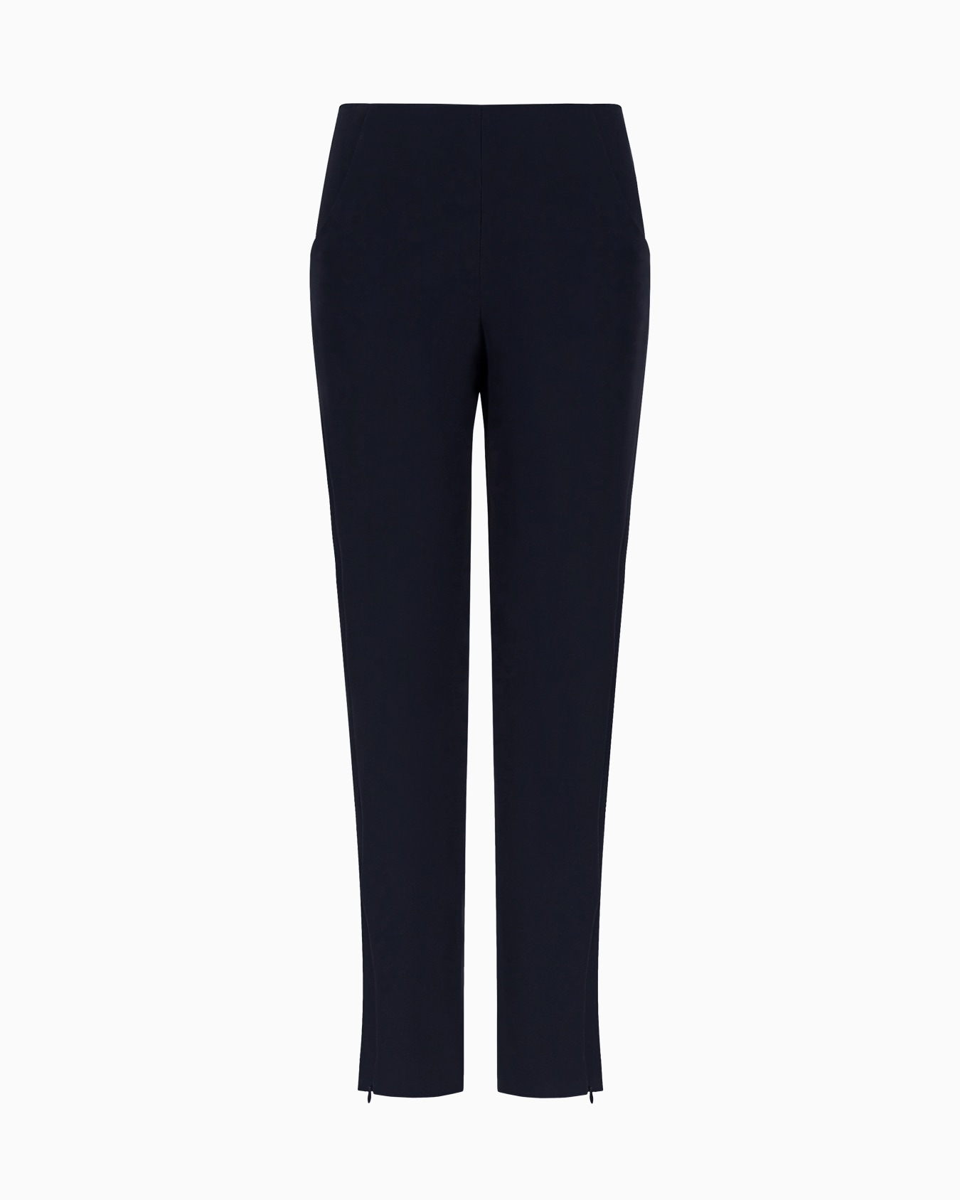 Cigarette pants in pure silk Slide 0