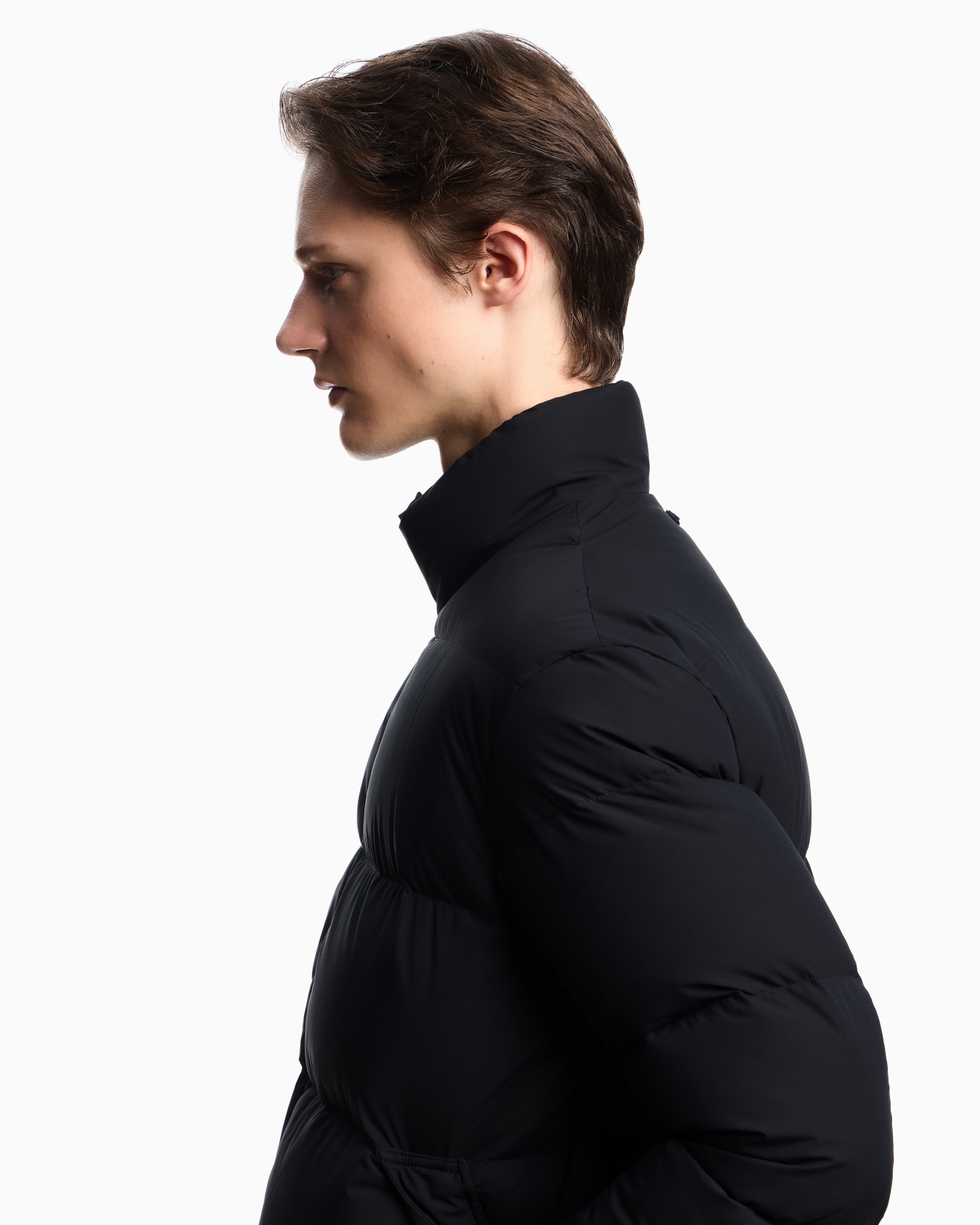 Doudoune entièrement zippée en nylon matelassé Diapositive 4