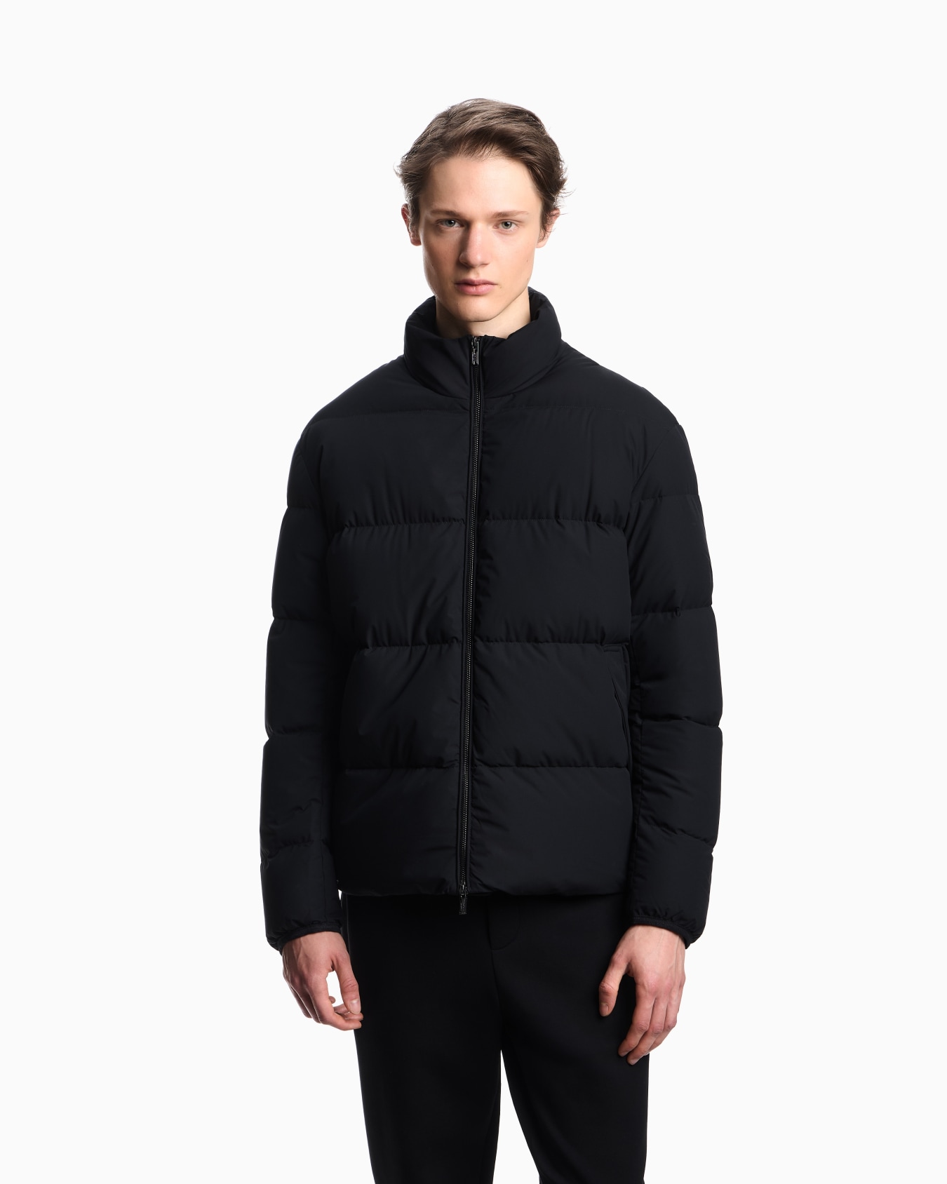 Doudoune entièrement zippée en nylon matelassé Diapositive 3