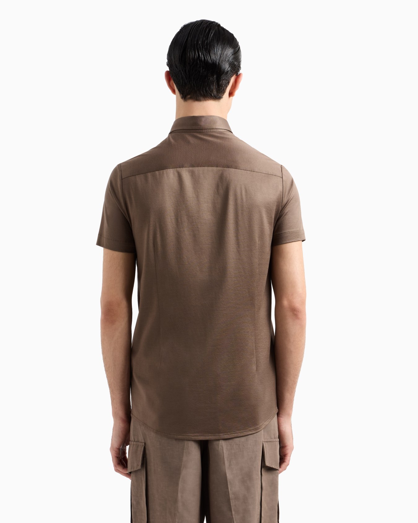 Chemise à manches courtes en jersey mélange lyocell ASV Diapositive 2