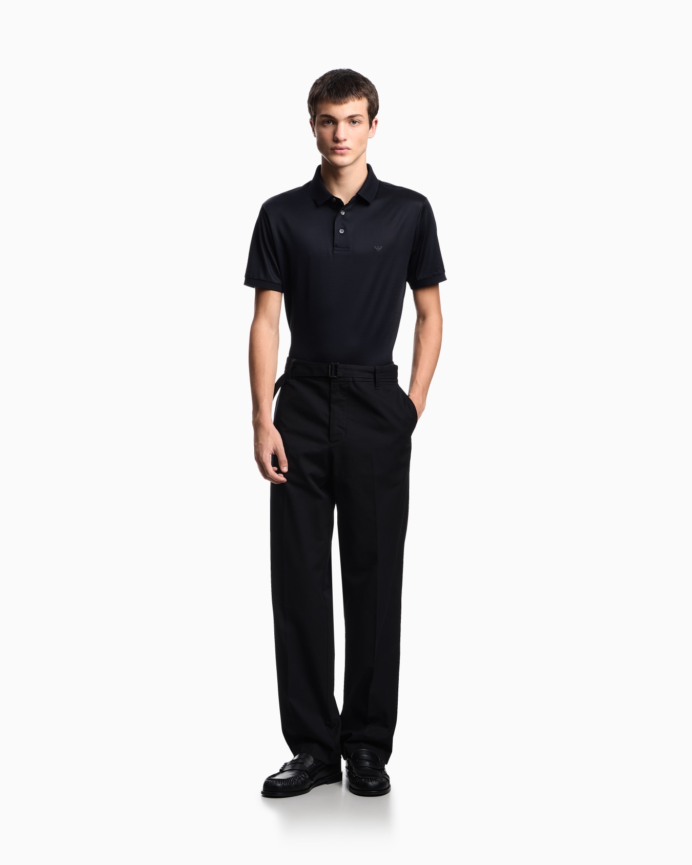 ASV Lyocell-blend jersey polo shirt Slide 1