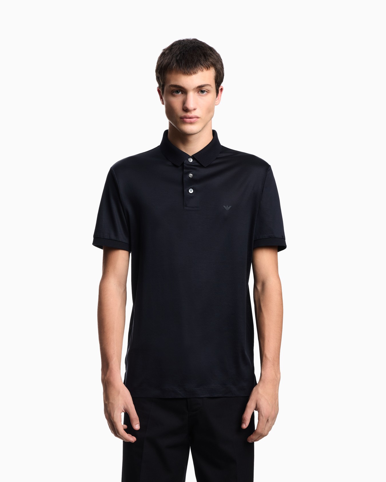 ASV Lyocell-blend jersey polo shirt Slide 3