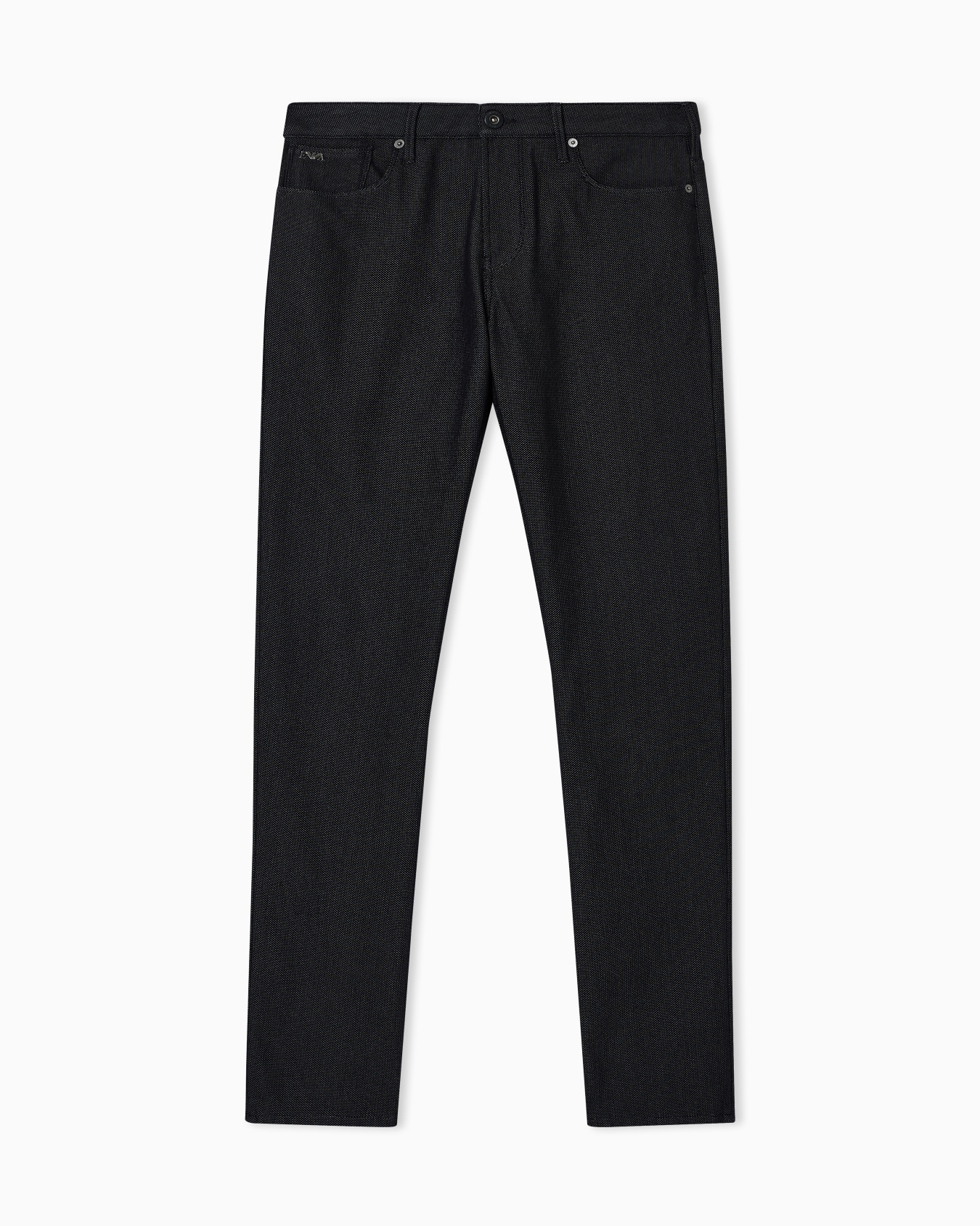 Pantalones J06 slim fit de mezcla de algodón microestructurado a lunares Diapositiva 0