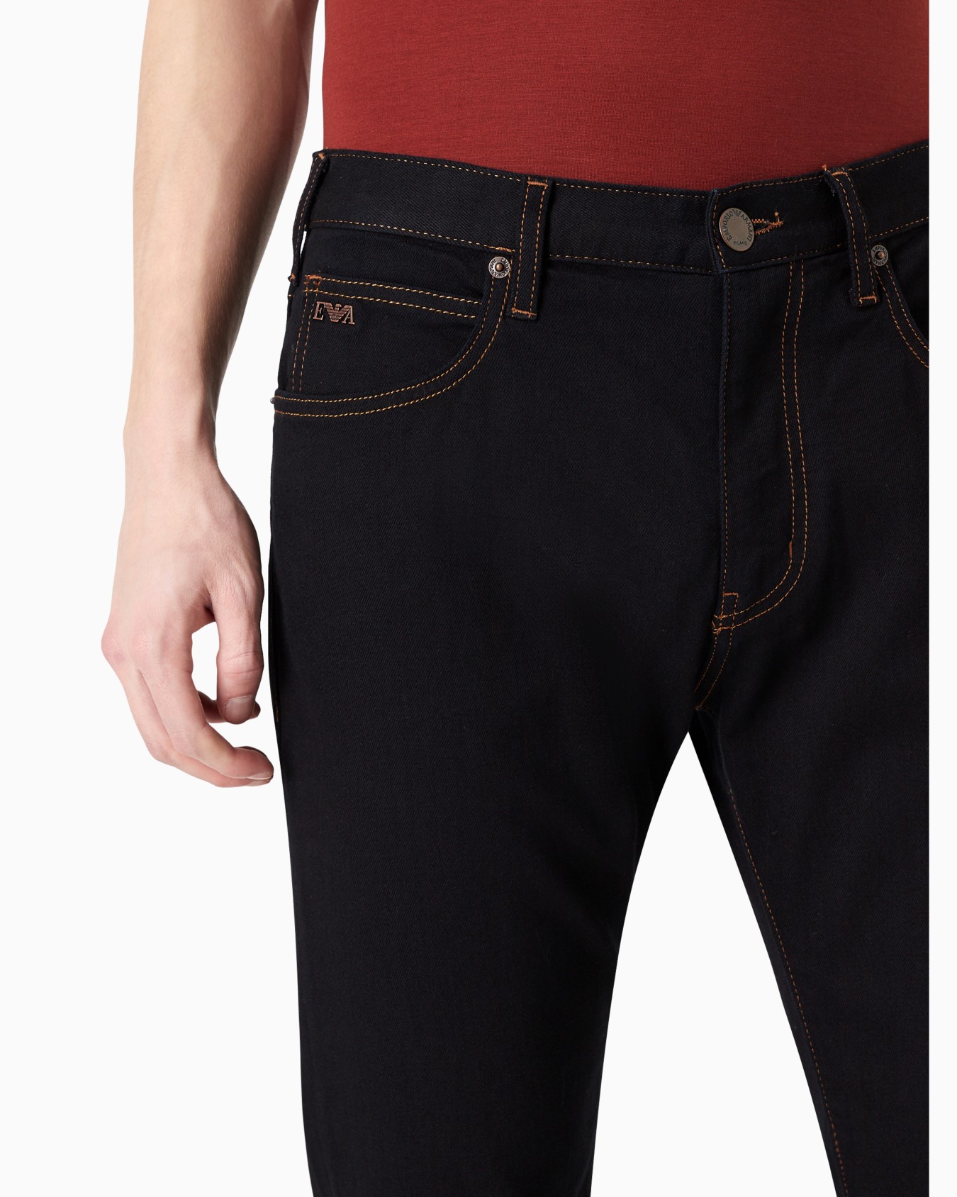 J45 Regular-fit, washed twill 10.5 oz comfort-denim jeans Slide 5