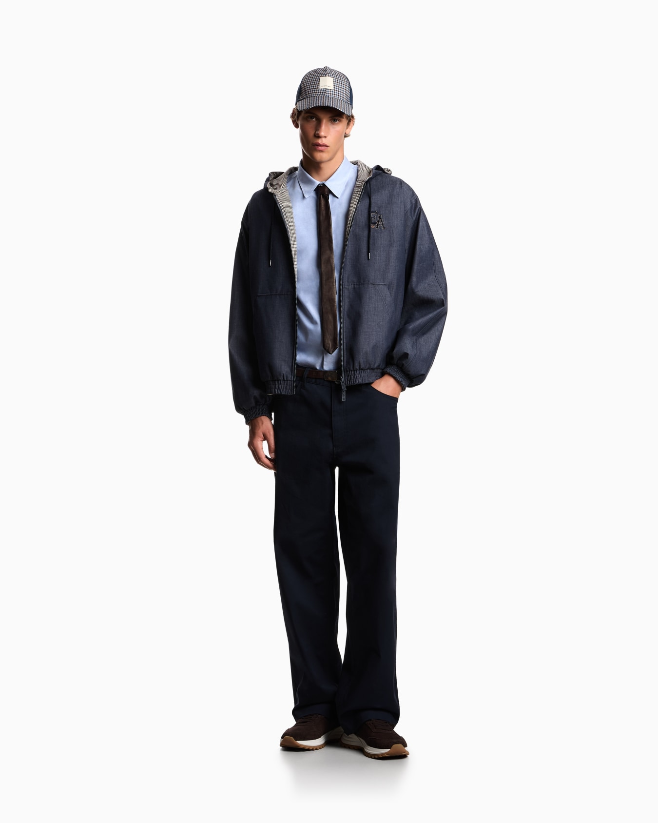 ASV Capsule five-pocket trousers in organic gabardine Slide 1
