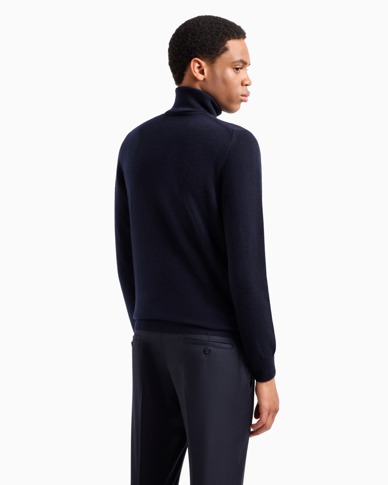 Jersey de cuello alto de cachemir puro Diapositiva 2