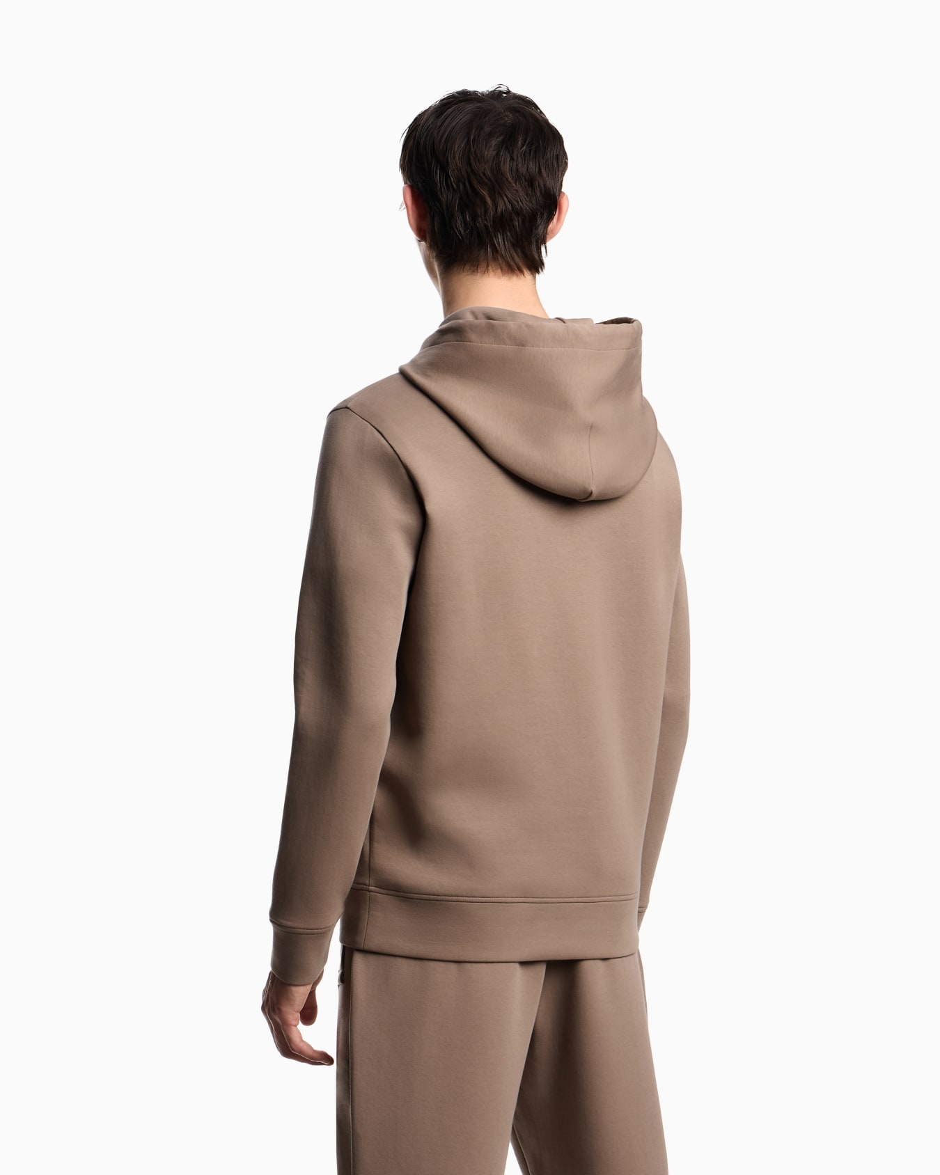 Hooded sweatshirt with micro logo patch Slide 2