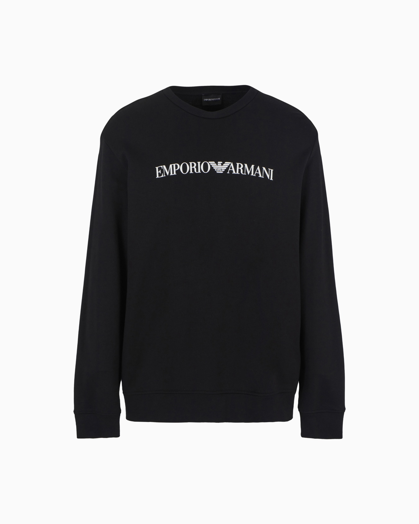 Modal-blend sweatshirt with logo print Slide 0