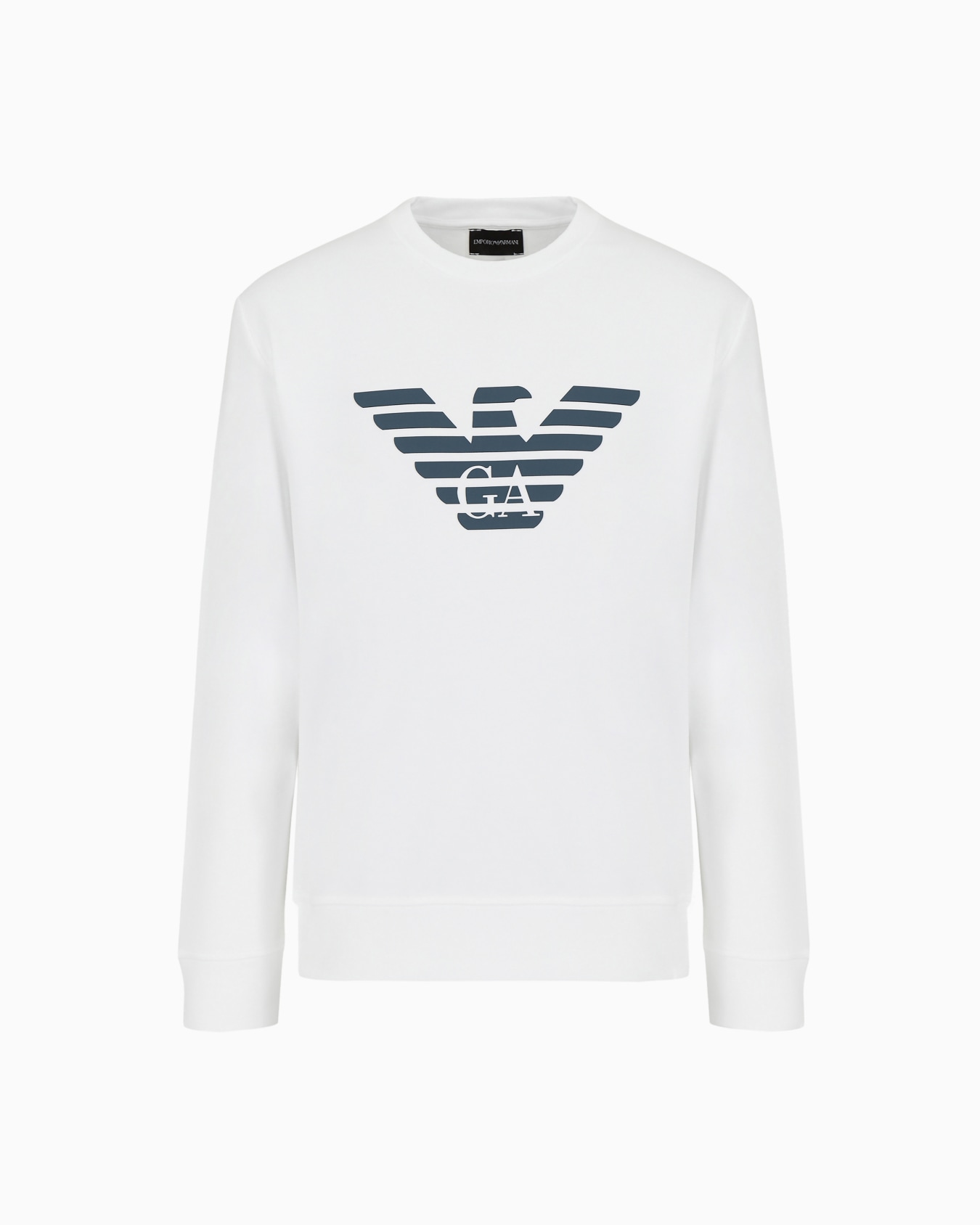 Modal-blend sweatshirt with logo print Slide 0