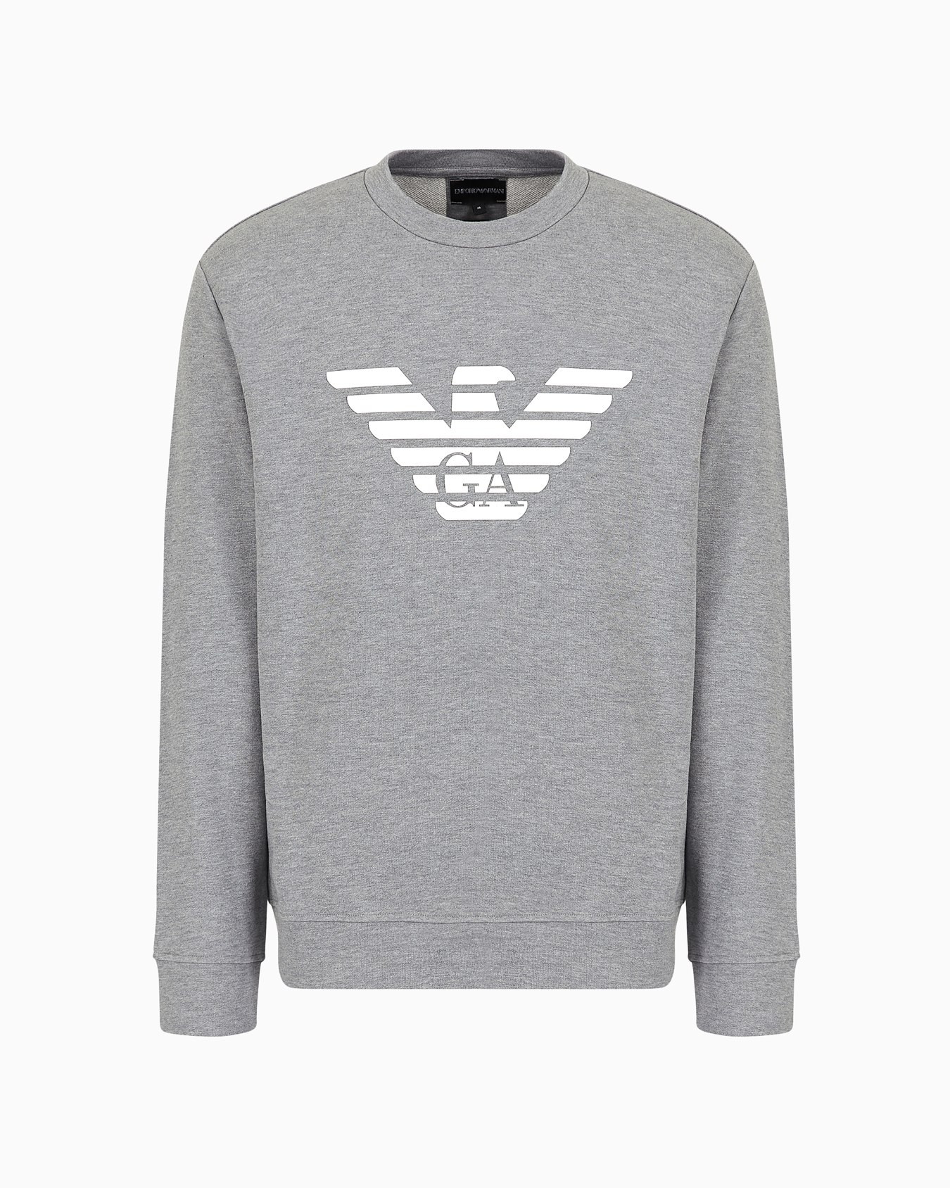 Modal-blend sweatshirt with logo print Slide 0