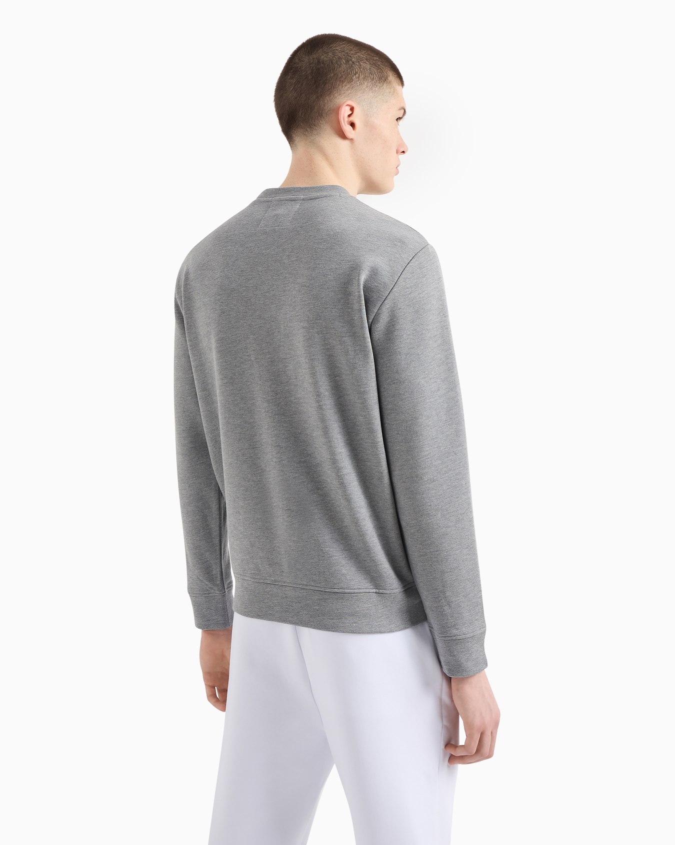 Modal-blend sweatshirt with logo print Slide 2
