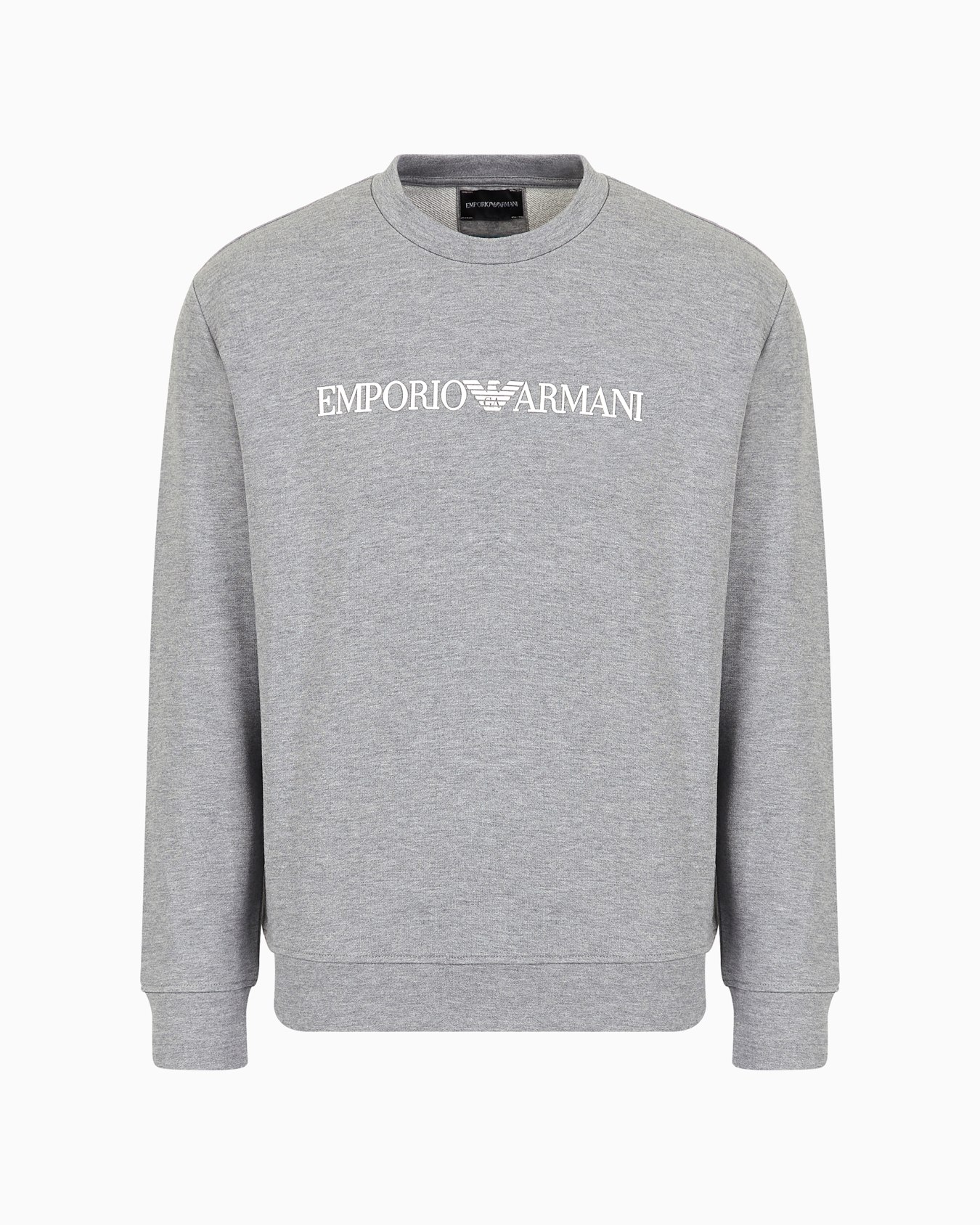 Modal-blend sweatshirt with logo print Slide 0