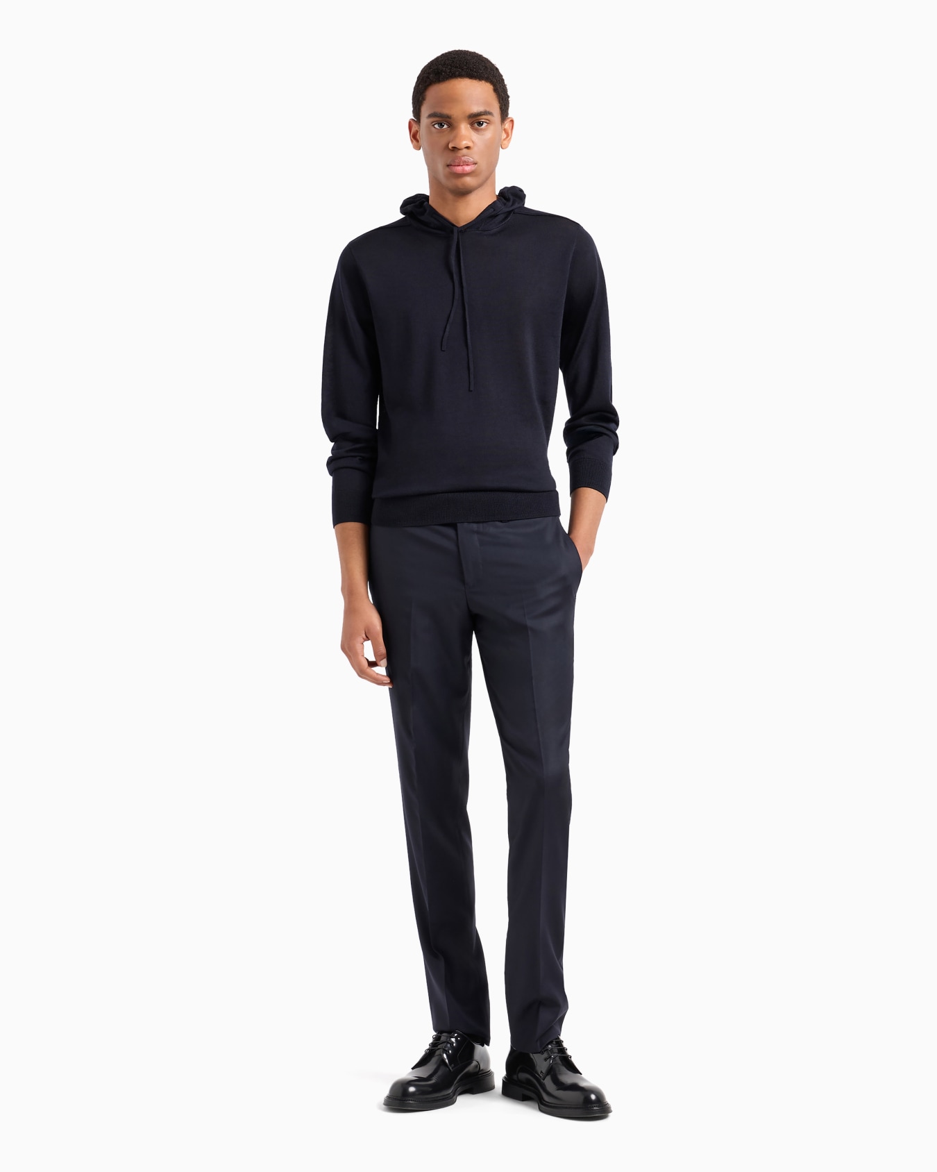 ASV Lyocell and wool-blend jumper with hood Slide 3