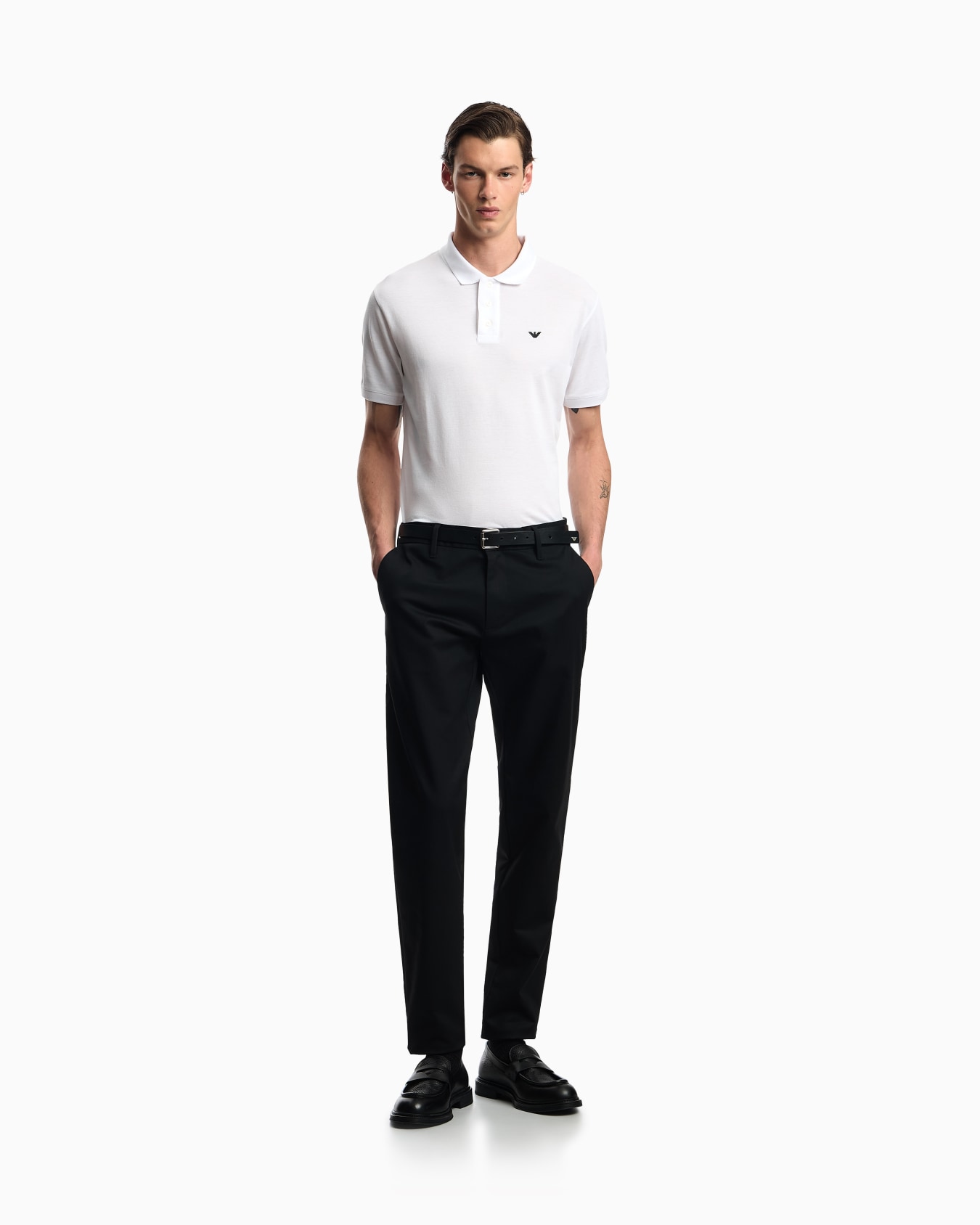 Comfort-gabardine chinos Slide 1