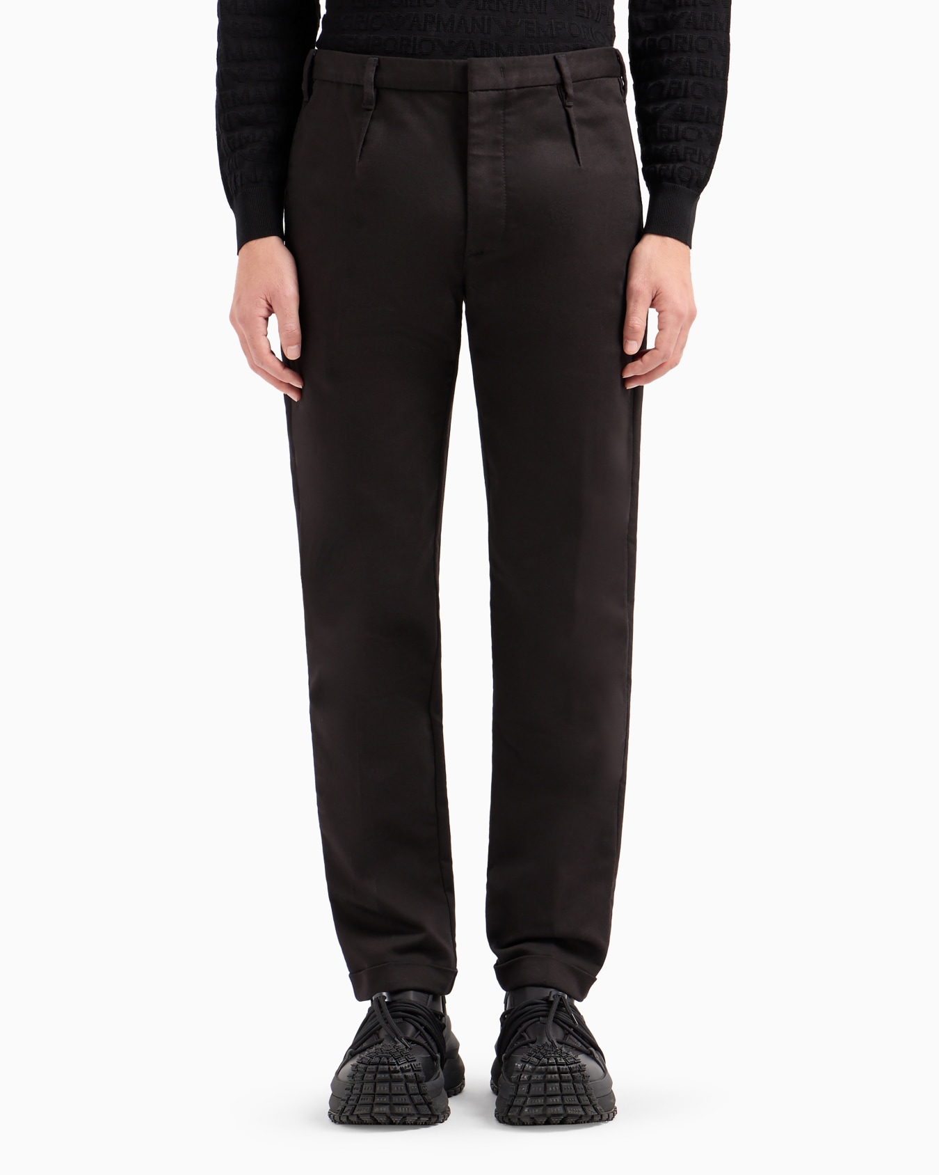 Compact cotton chinos Slide 3