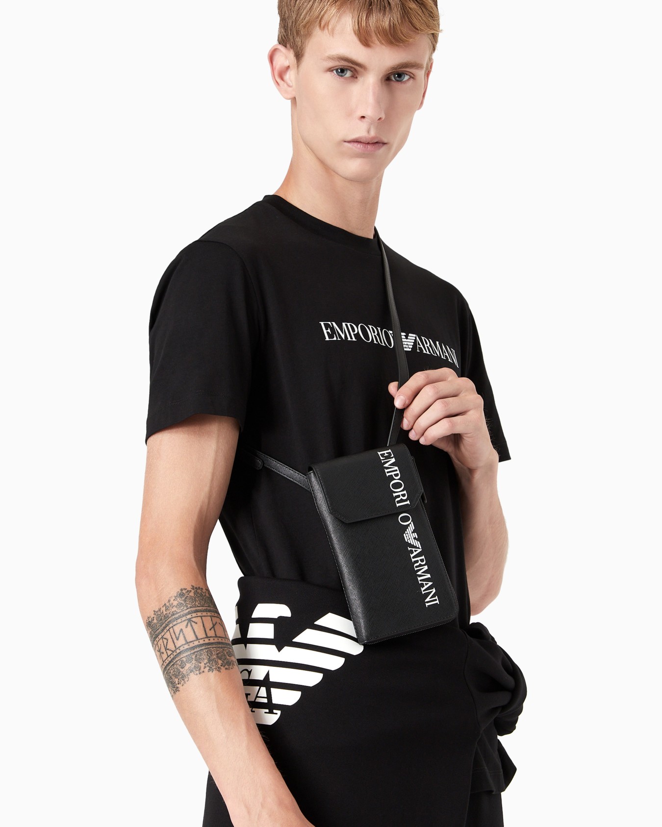 Pima-jersey T-shirt with logo print Slide 5